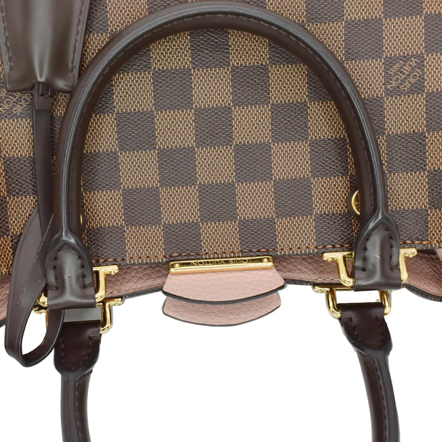 LOUIS VUITTON Brittany Damier Ebene Shoulder Bag Brown