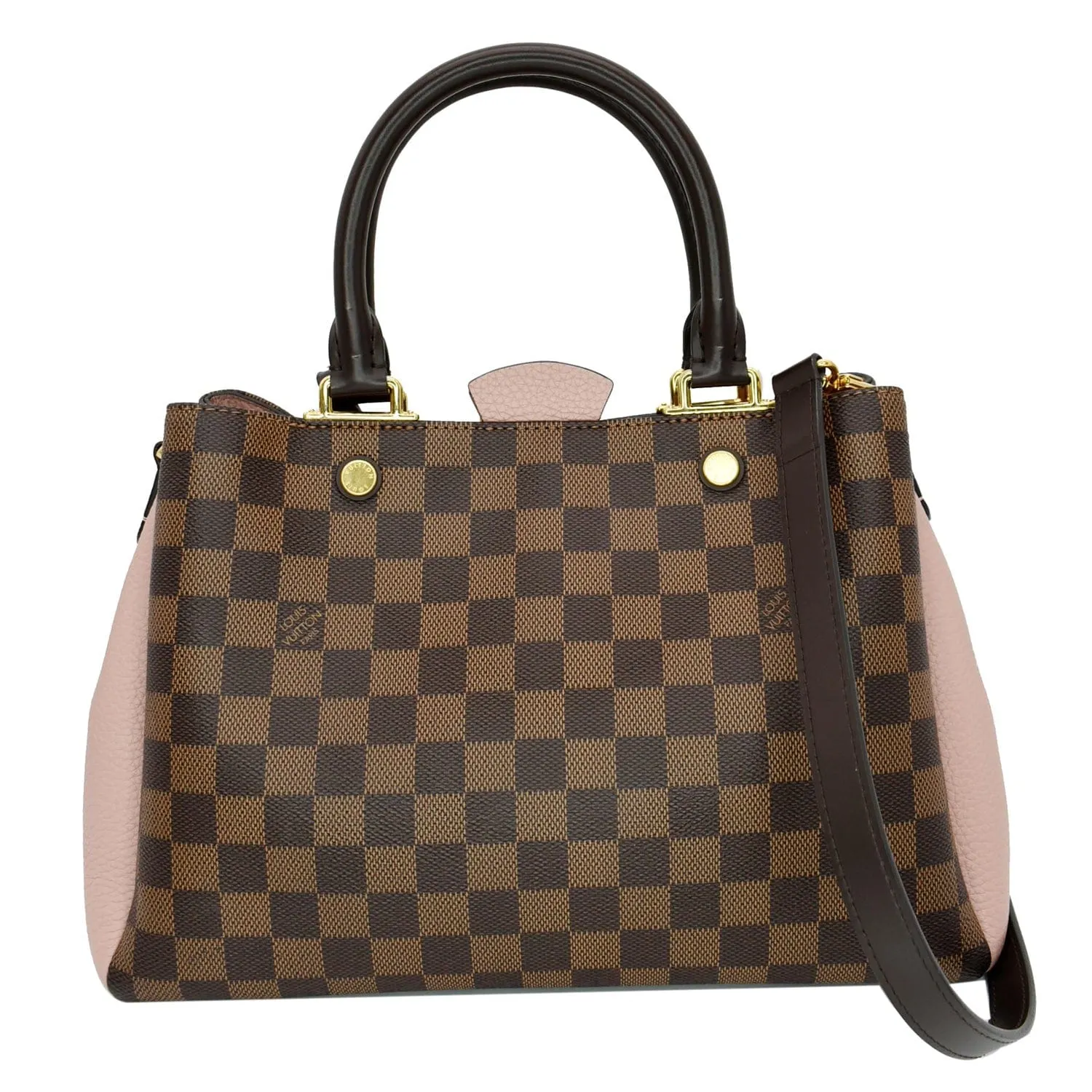 LOUIS VUITTON Brittany Damier Ebene Shoulder Bag Brown