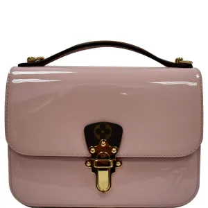 LOUIS VUITTON Cherrywood BB Patent Leather Shoulder Bag Rose Ballerine