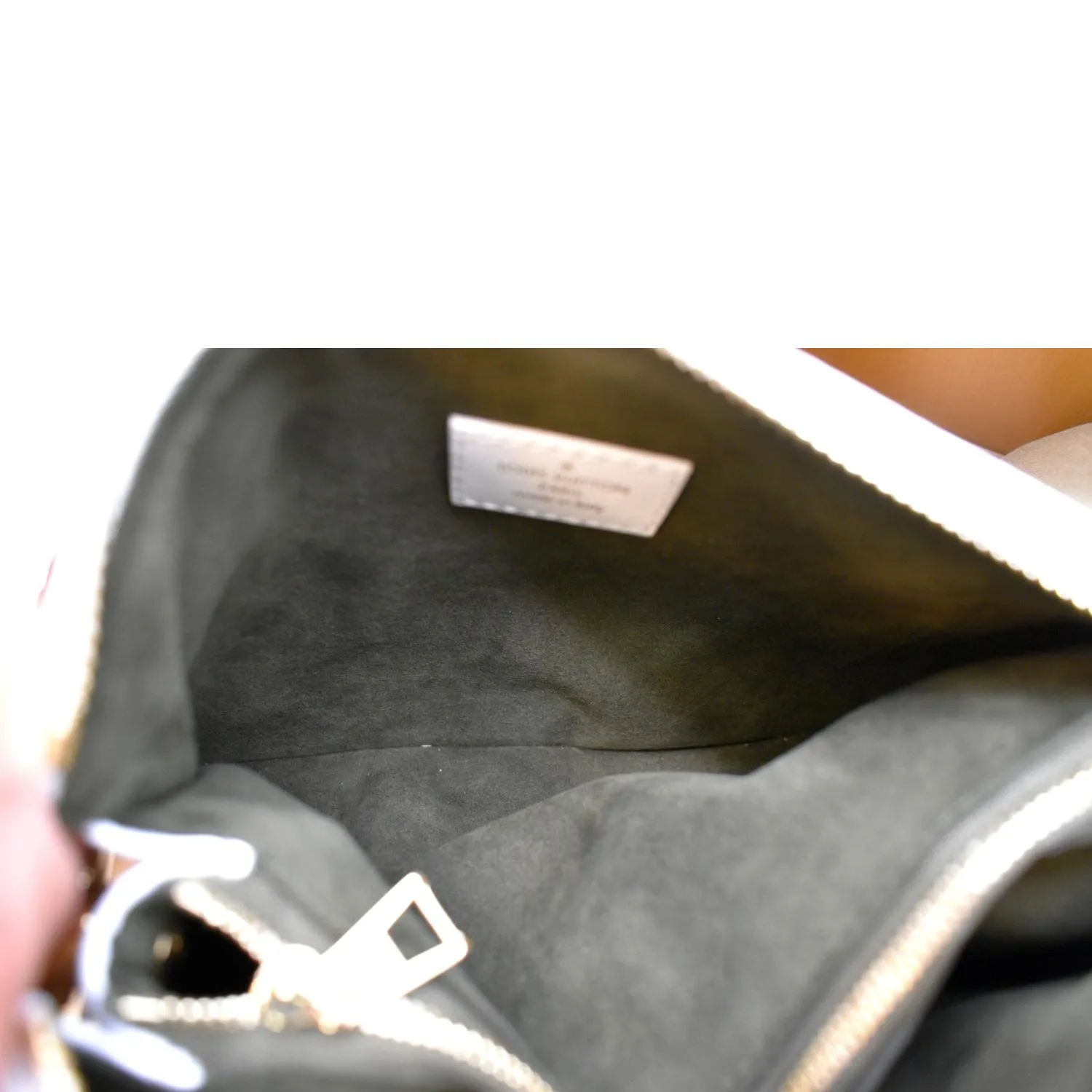 LOUIS VUITTON Coussin BB Monogram Embossed Leather Shoulder Bag White