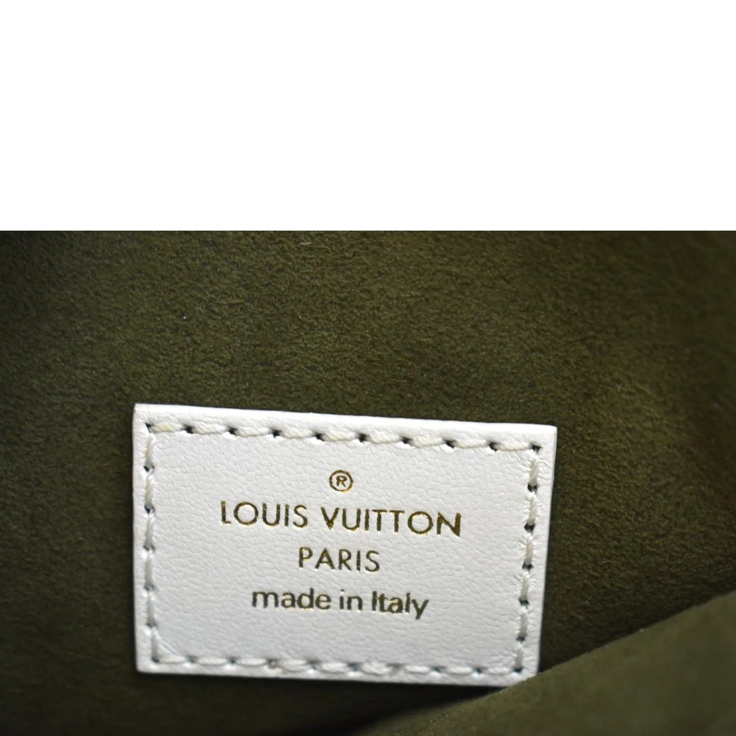 LOUIS VUITTON Coussin BB Monogram Embossed Leather Shoulder Bag White