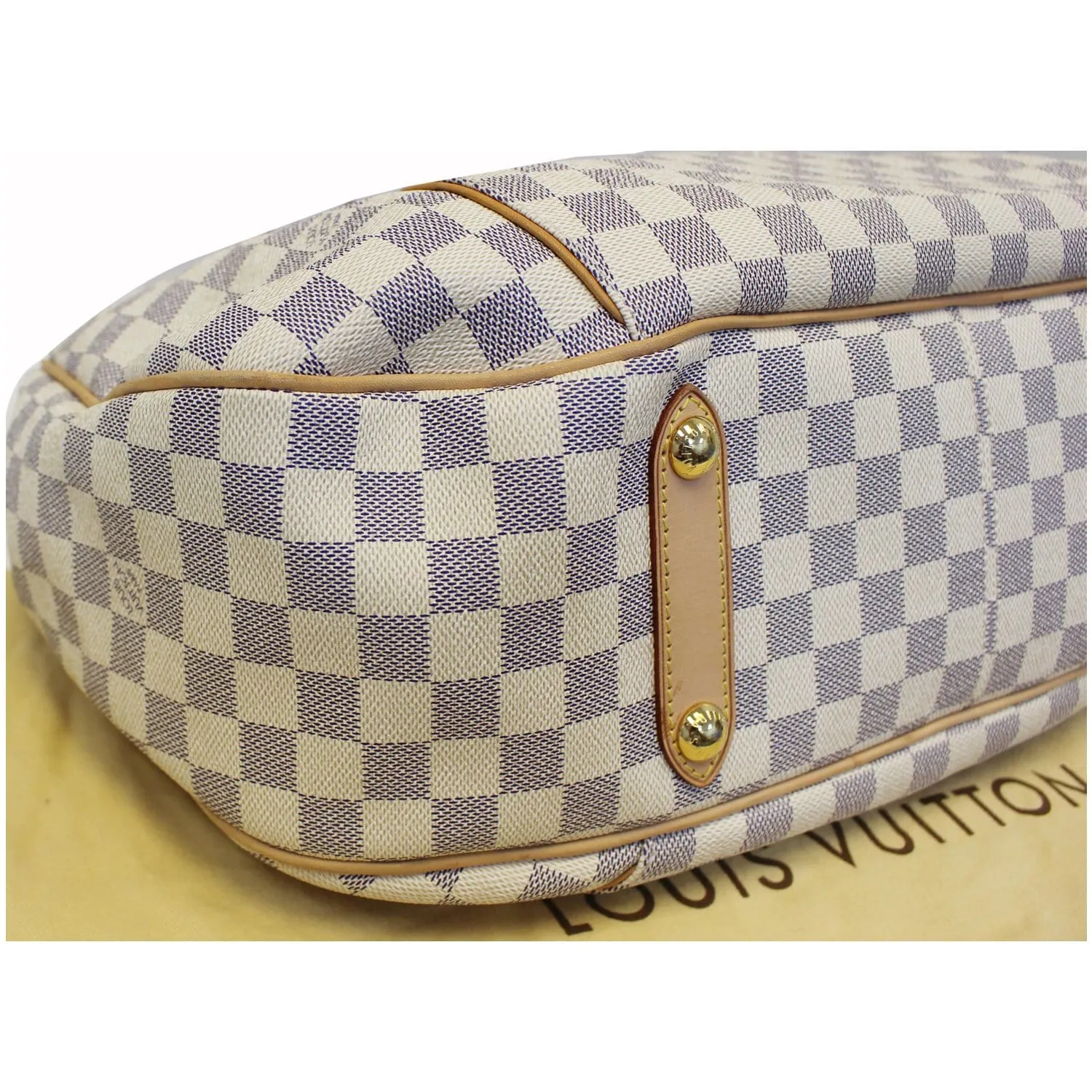 LOUIS VUITTON Galliera GM Damier Azur Shoulder Bag White