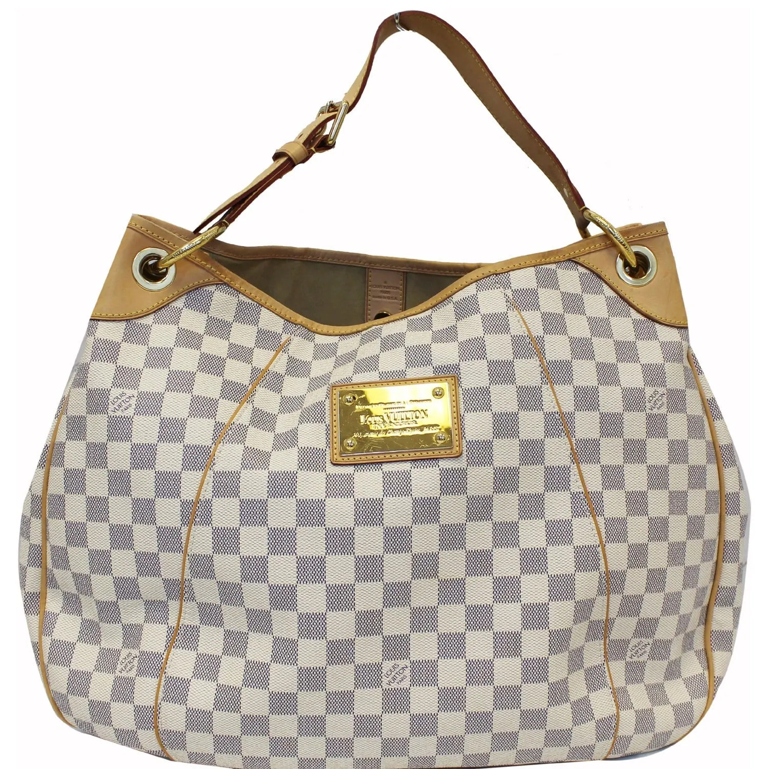 LOUIS VUITTON Galliera GM Damier Azur Shoulder Bag White