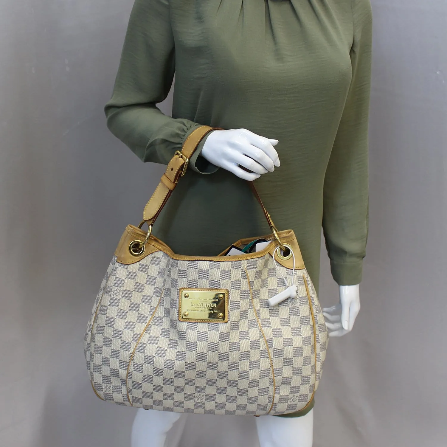 LOUIS VUITTON Galliera PM Damier Azur Shoulder Bag