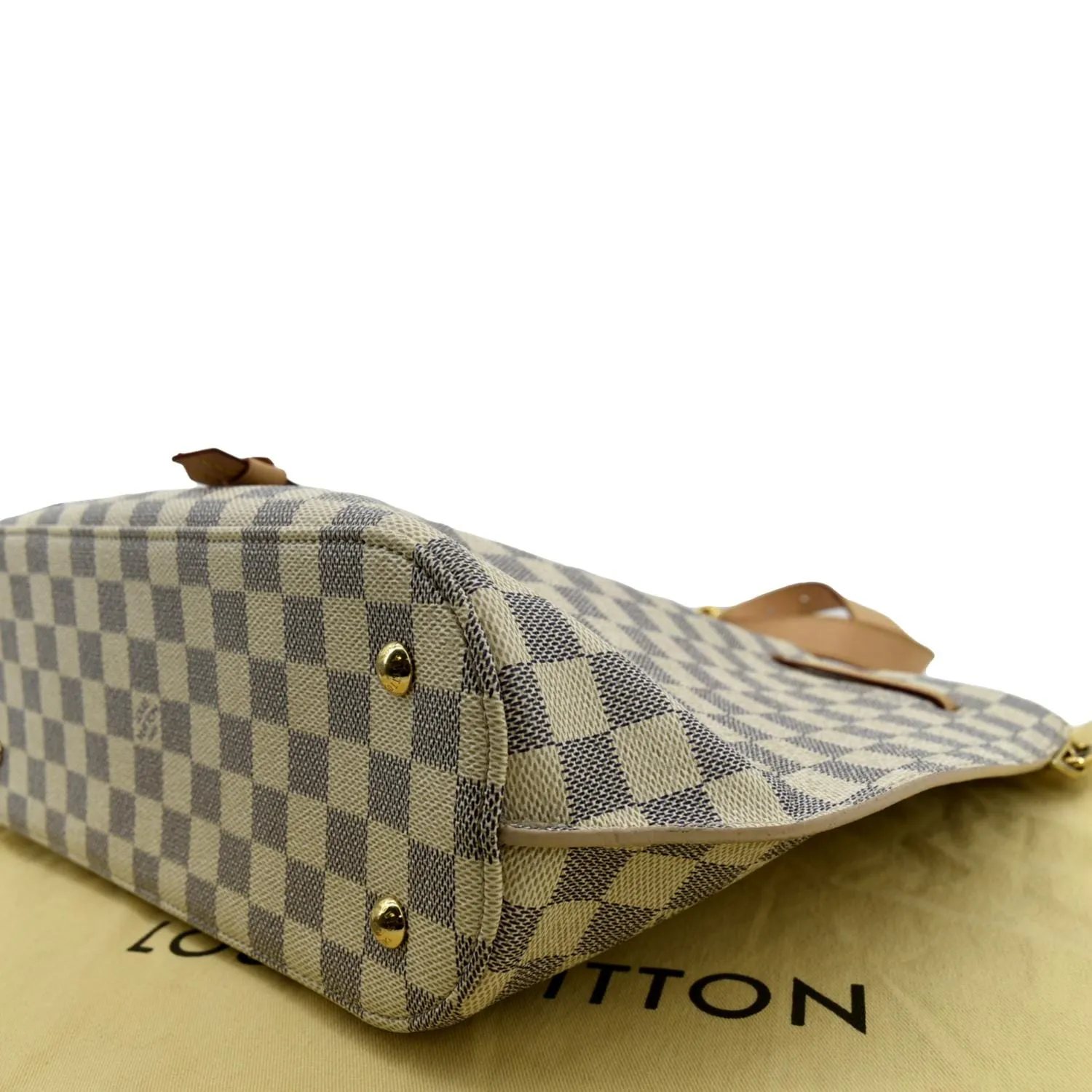 LOUIS VUITTON Girolata Damier Azur Shoulder Bag White