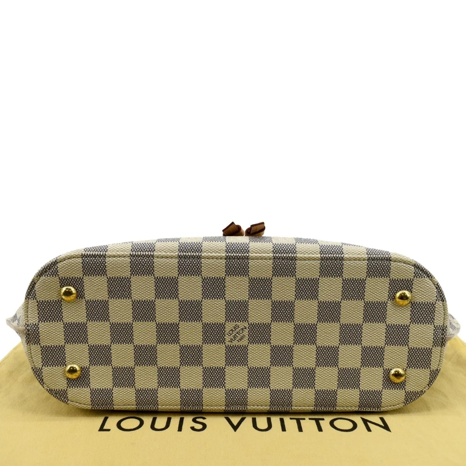 LOUIS VUITTON Girolata Damier Azur Shoulder Bag White