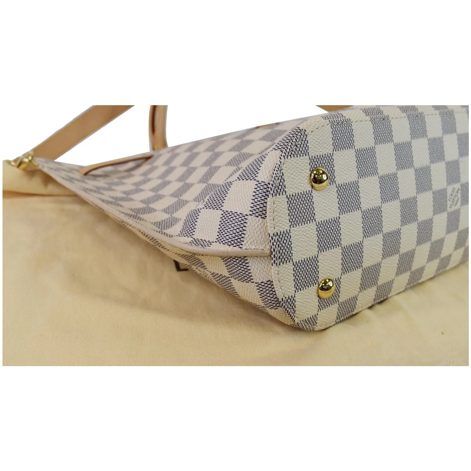 LOUIS VUITTON Girolata Damier Azur Shoulder Bag White