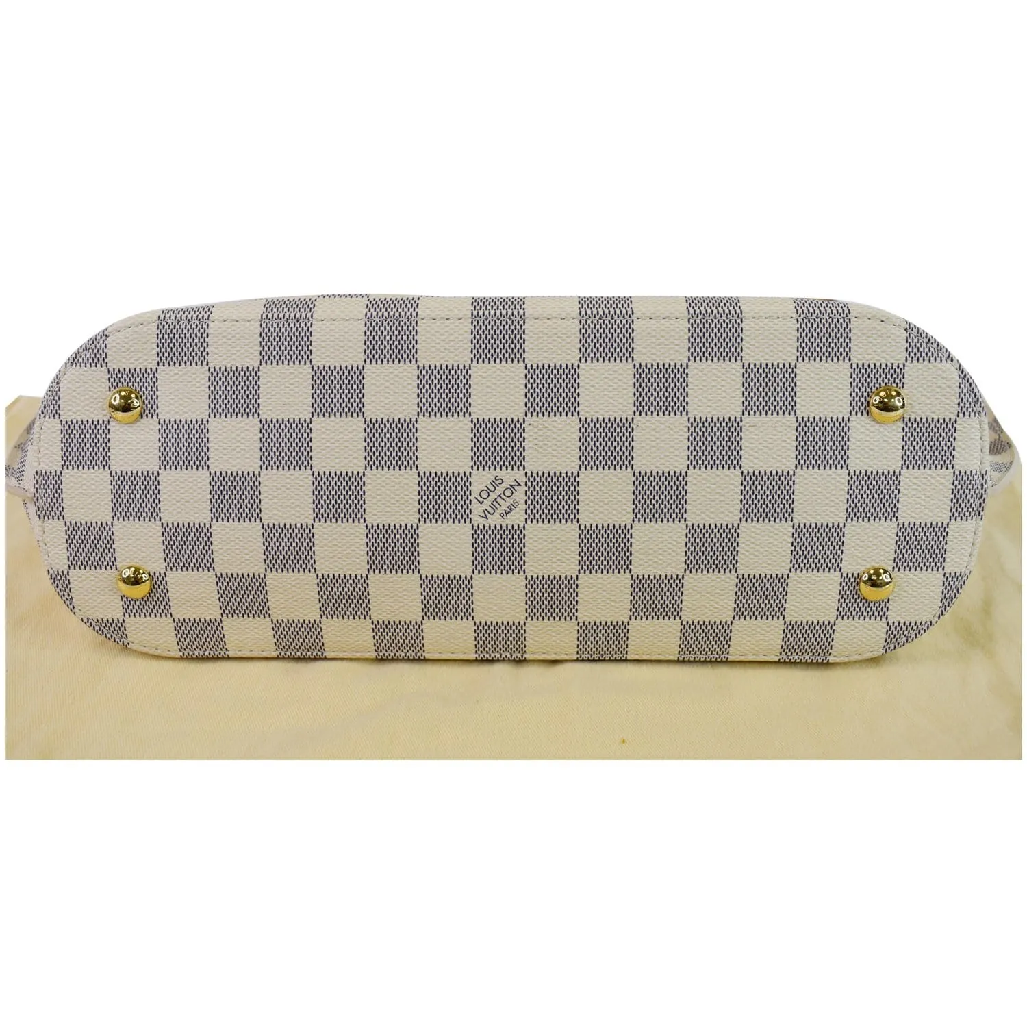 LOUIS VUITTON Girolata Damier Azur Shoulder Bag White