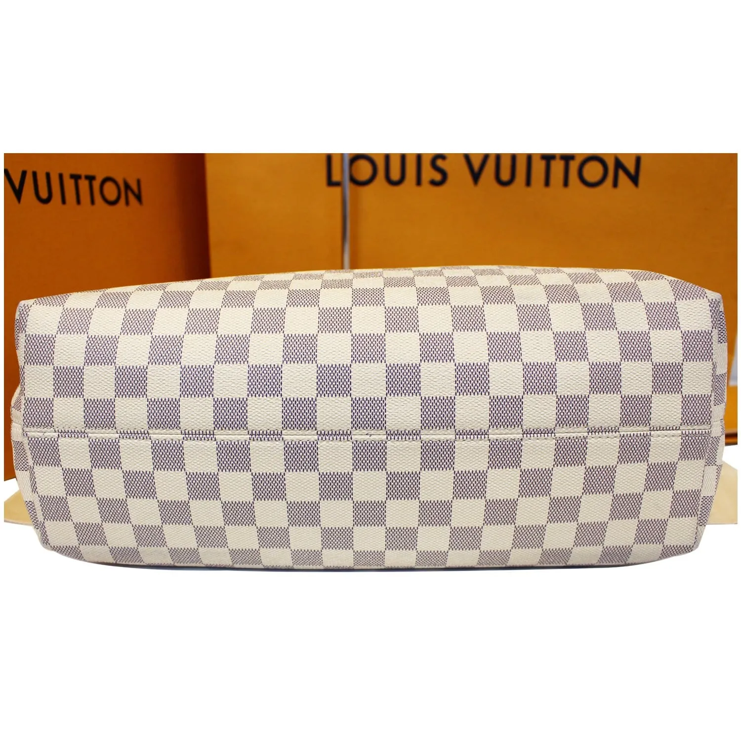 LOUIS VUITTON Graceful MM Damier Azur Shoulder Bag