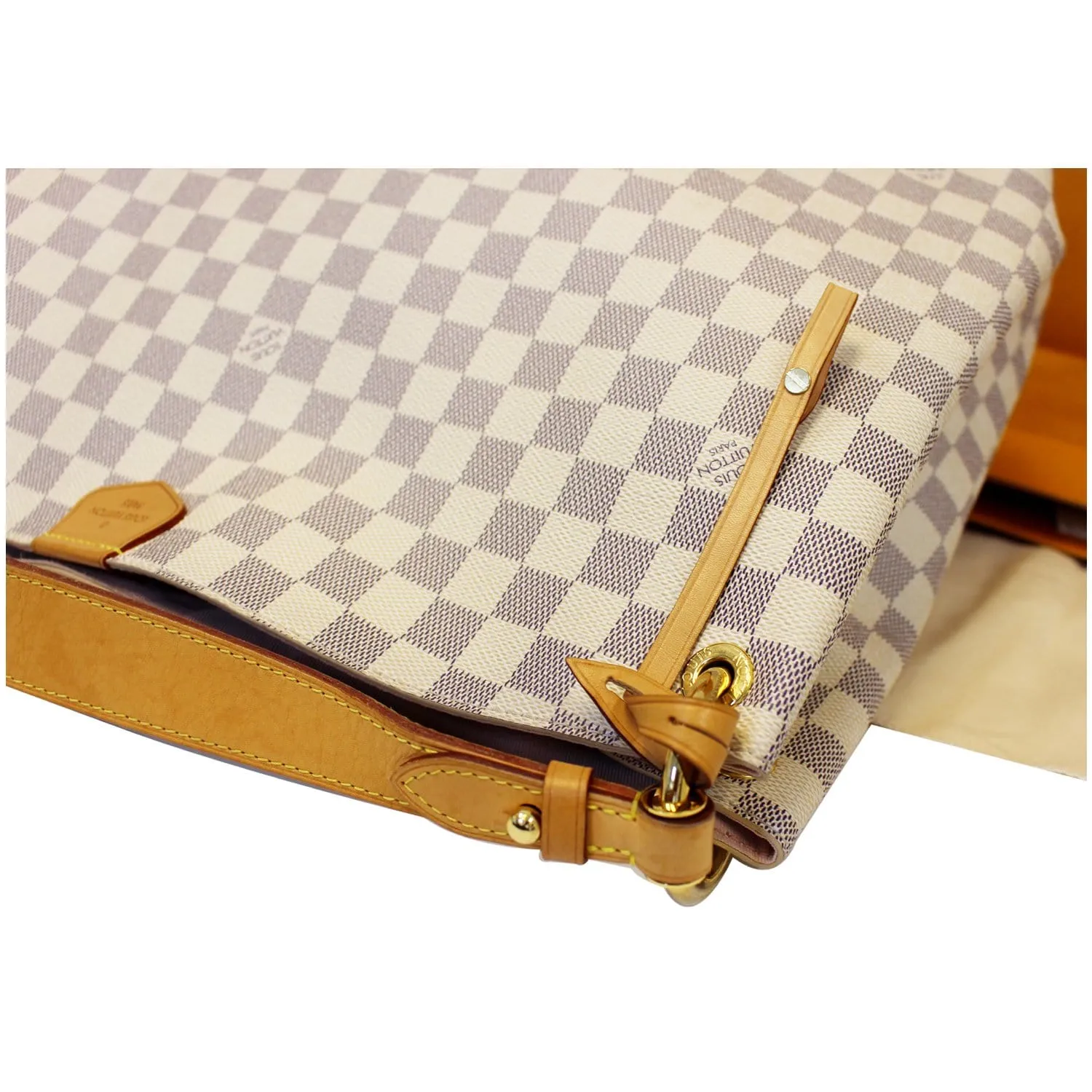 LOUIS VUITTON Graceful MM Damier Azur Shoulder Bag
