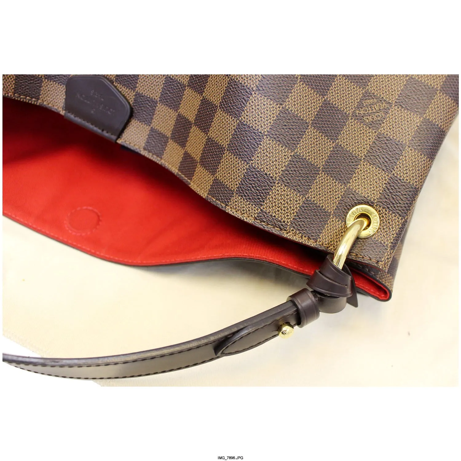 LOUIS VUITTON Graceful MM Damier Ebene Shoulder Bag