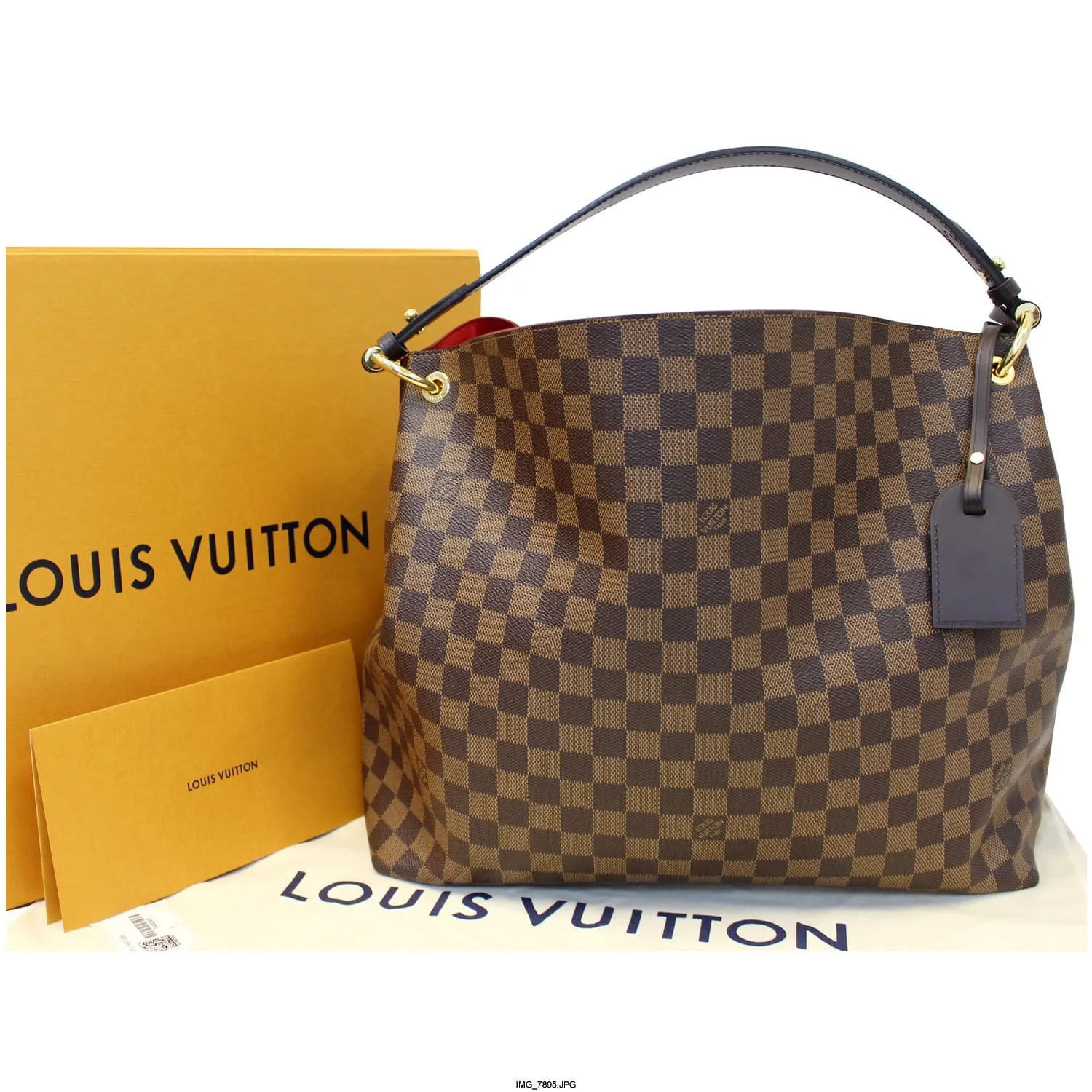 LOUIS VUITTON Graceful MM Damier Ebene Shoulder Bag