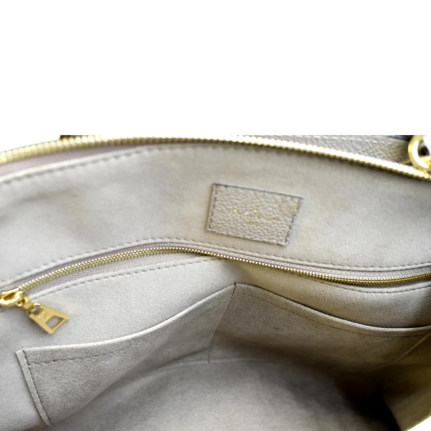 LOUIS VUITTON Grand Palais Monogram Empreinte Leather Shoulder Bag Tourterelle
