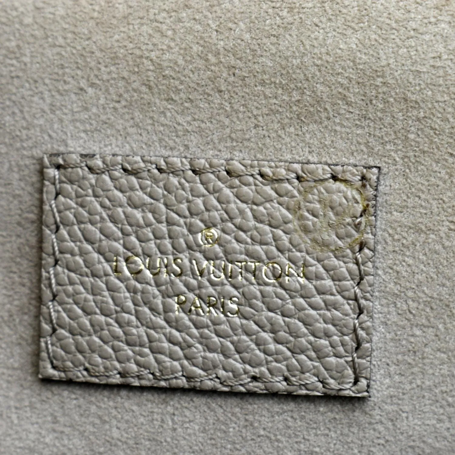 LOUIS VUITTON Grand Palais Monogram Empreinte Leather Shoulder Bag Tourterelle