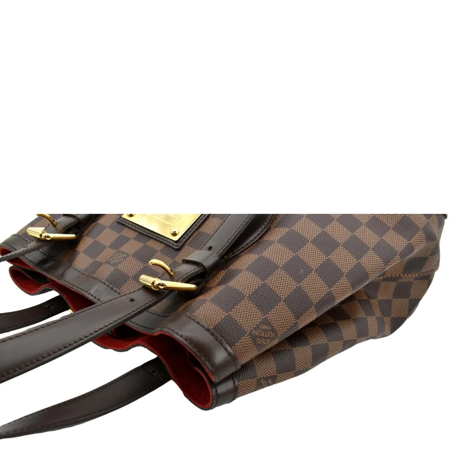 LOUIS VUITTON Hampstead PM Damier Ebene Shoulder Bag Brown