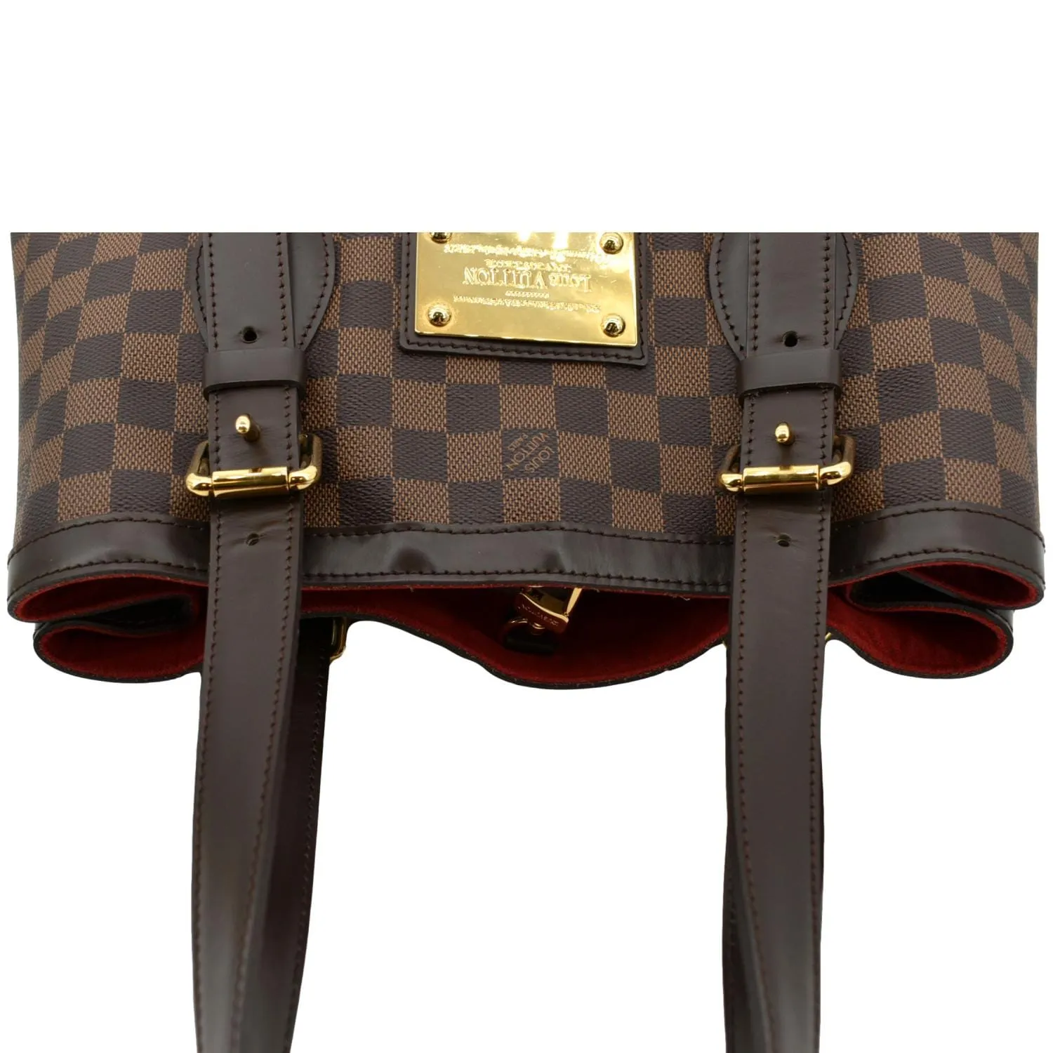 LOUIS VUITTON Hampstead PM Damier Ebene Shoulder Bag Brown