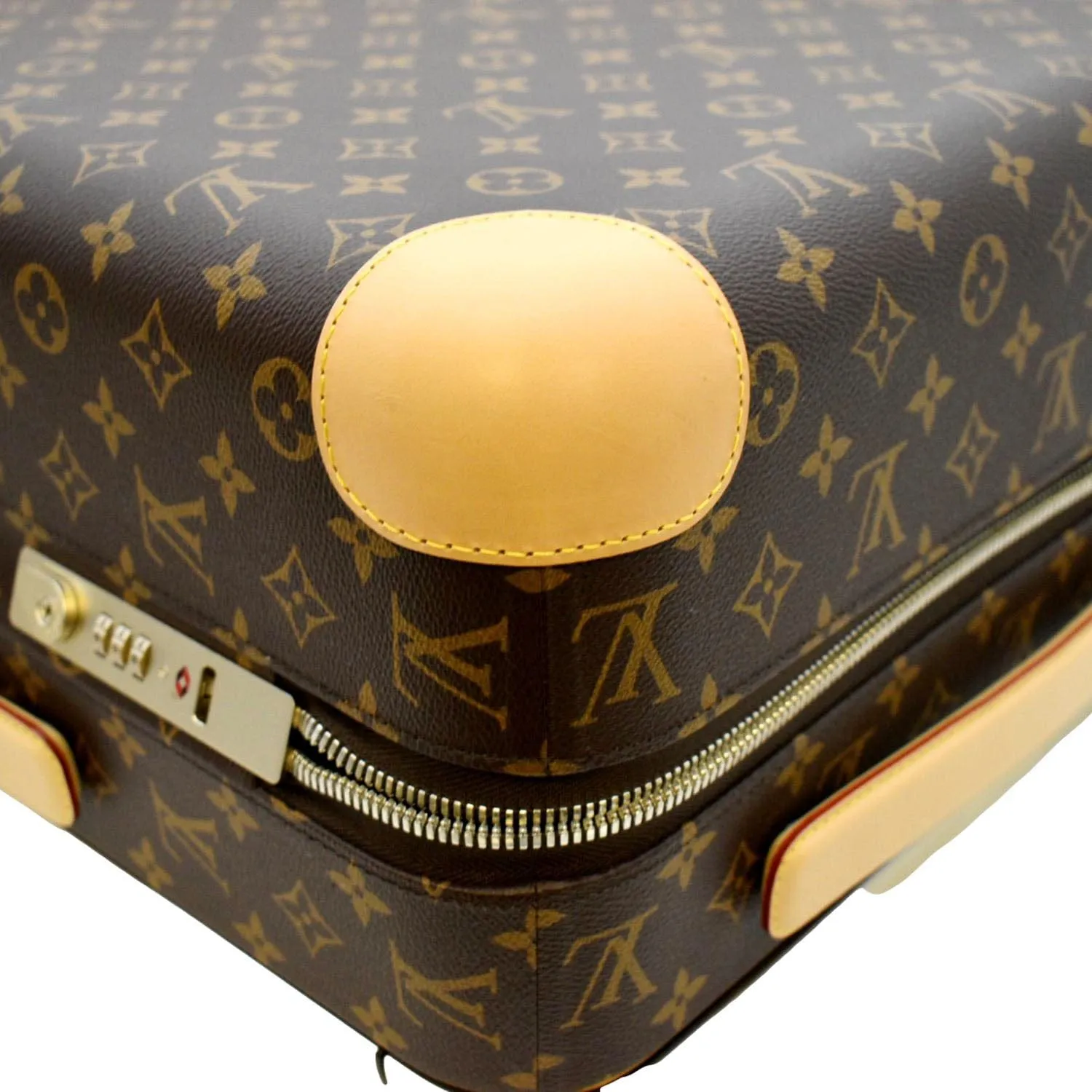 LOUIS VUITTON Horizon 55 Monogram Canvas Rolling Suitcase Brown