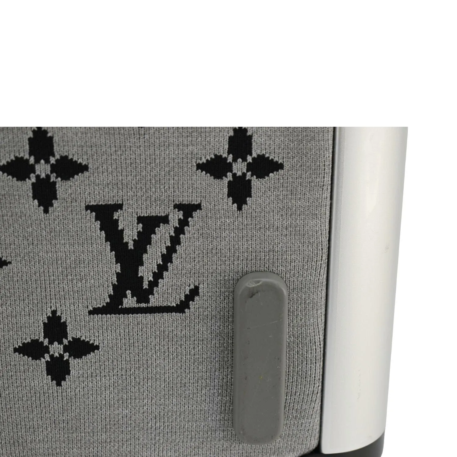 LOUIS VUITTON Horizon Soft 55 Jacquard knit Rolling Duffle Bag Grey