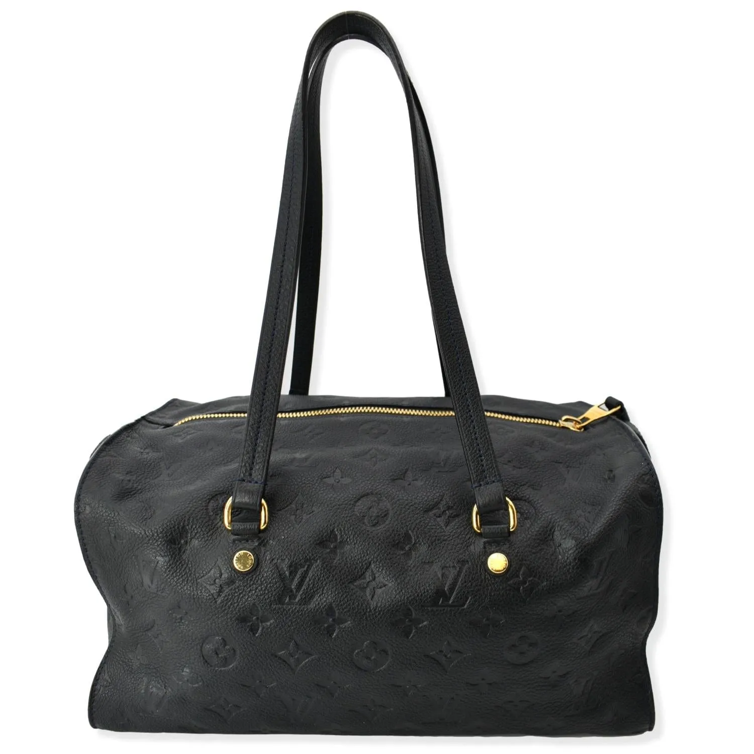 LOUIS VUITTON Inspiree Monogram Empreinte Leather Shoulder Bag Black