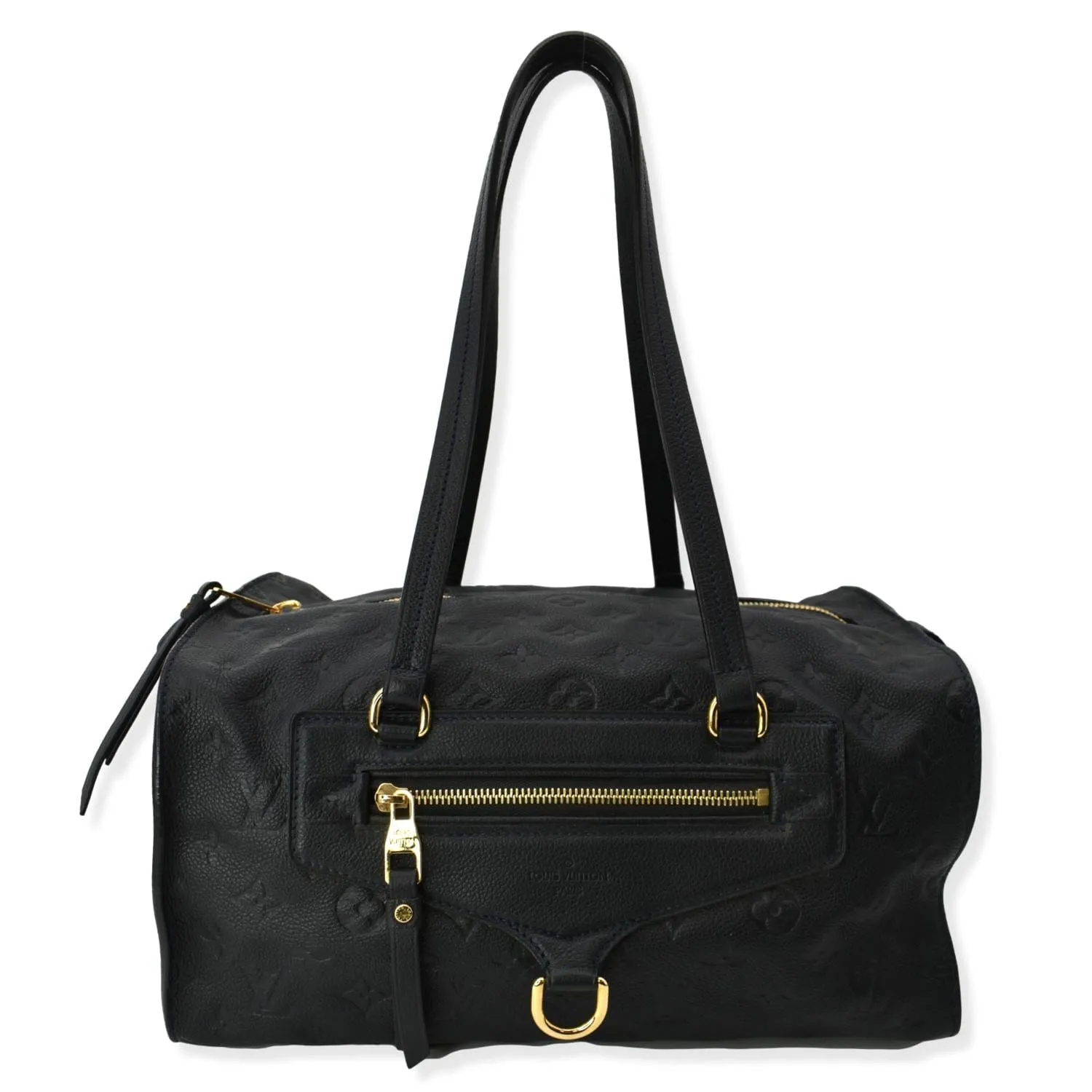 LOUIS VUITTON Inspiree Monogram Empreinte Leather Shoulder Bag Black