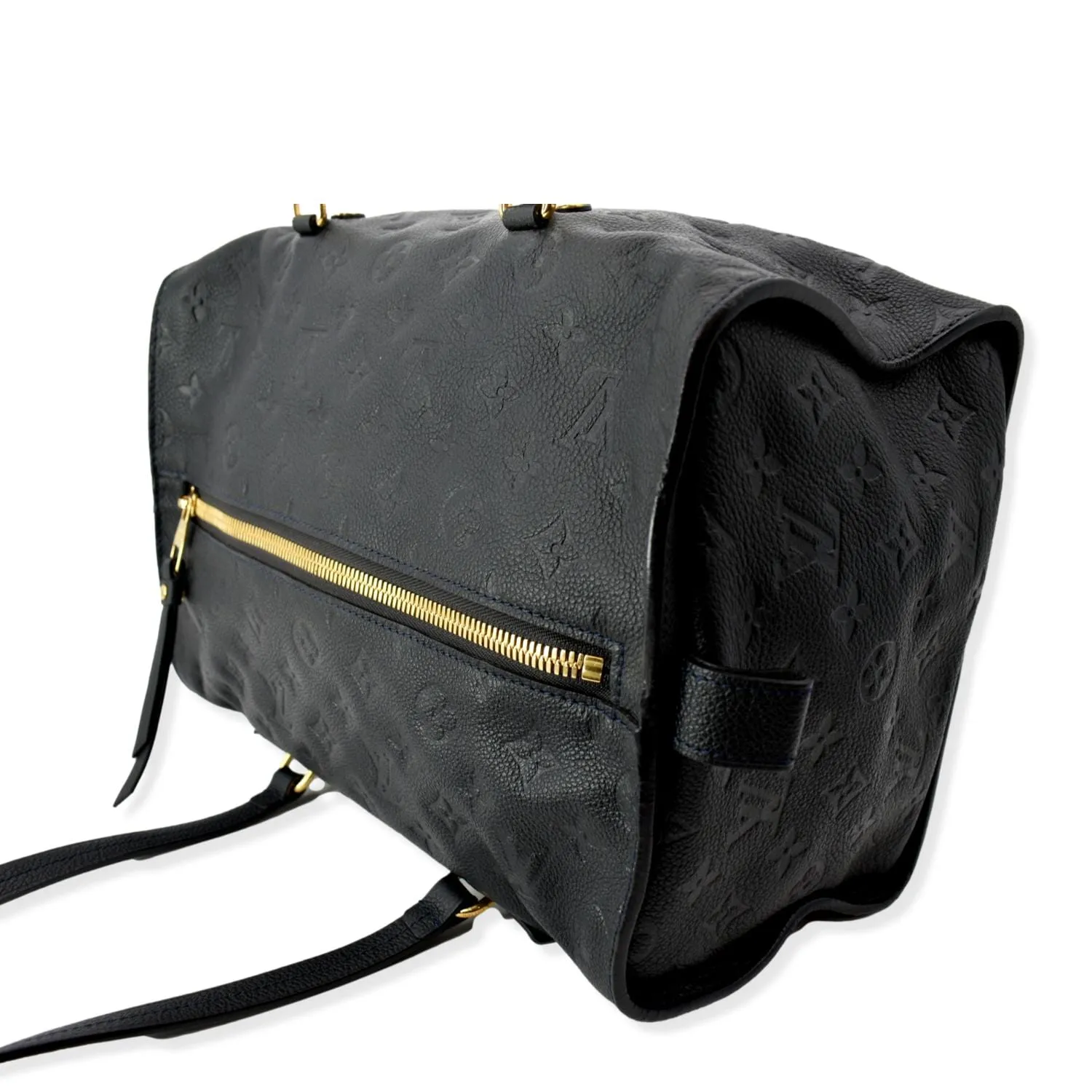LOUIS VUITTON Inspiree Monogram Empreinte Leather Shoulder Bag Black