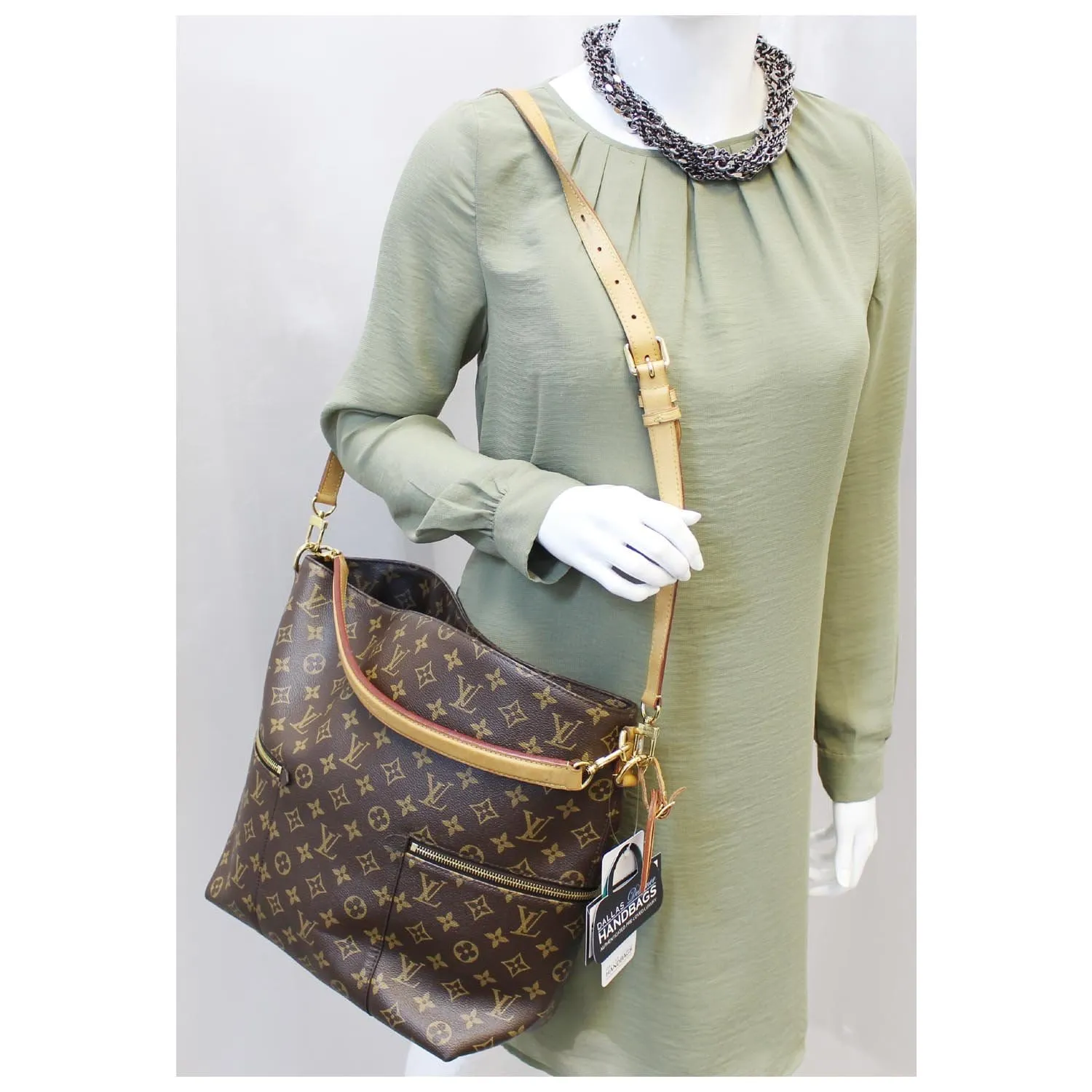 LOUIS VUITTON Melie Monogram Canvas Hobo Shoulder Bag