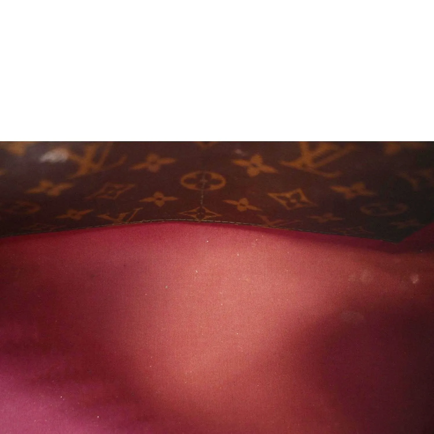 LOUIS VUITTON Miroir Patent Leather Tote Shoulder Bag Burgundy