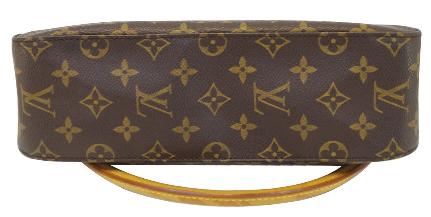 LOUIS VUITTON Monogram Brown Looping PM Shoulder Bag