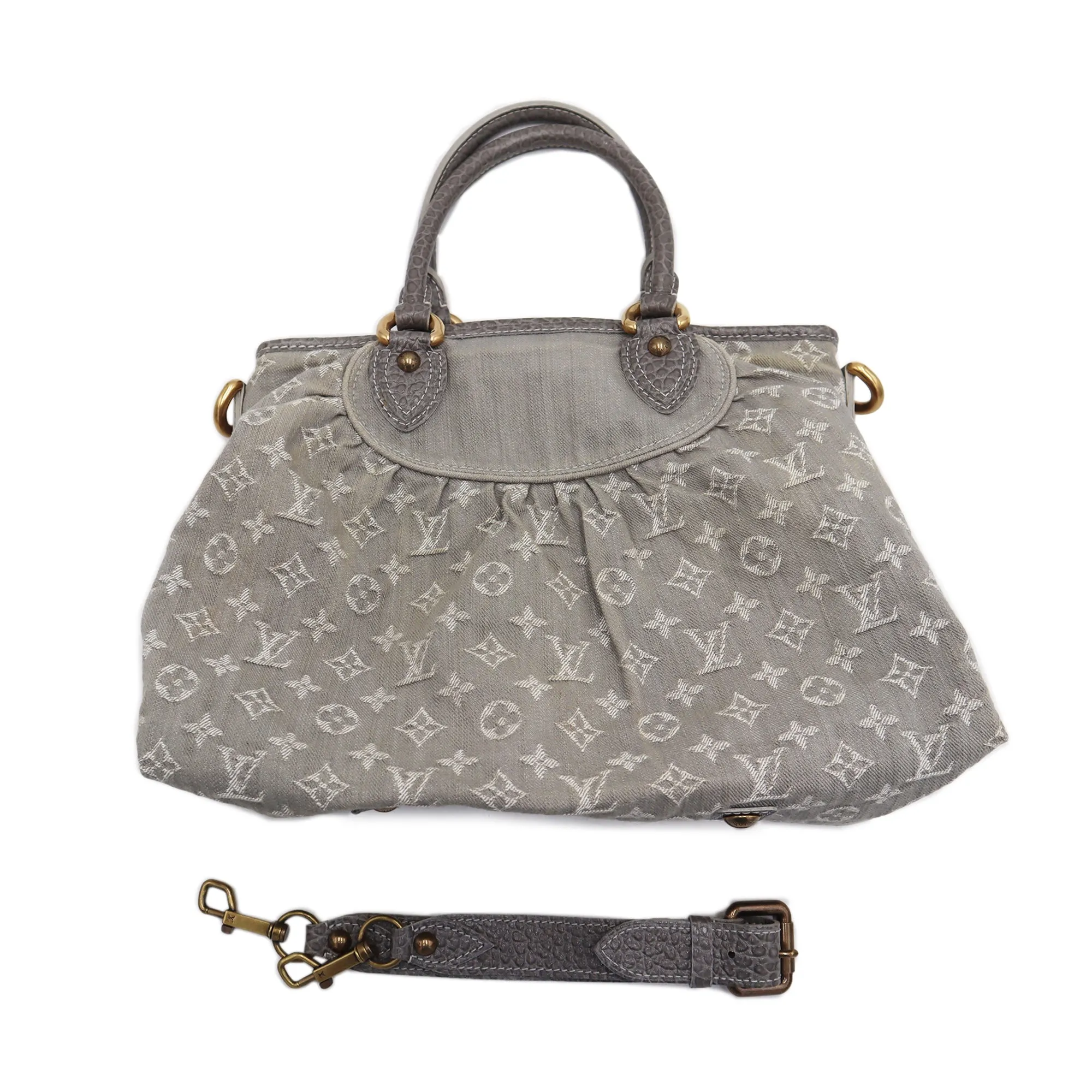 Louis Vuitton Monogram Denim Neo Cabby MM Shoulder Bag TH2009
