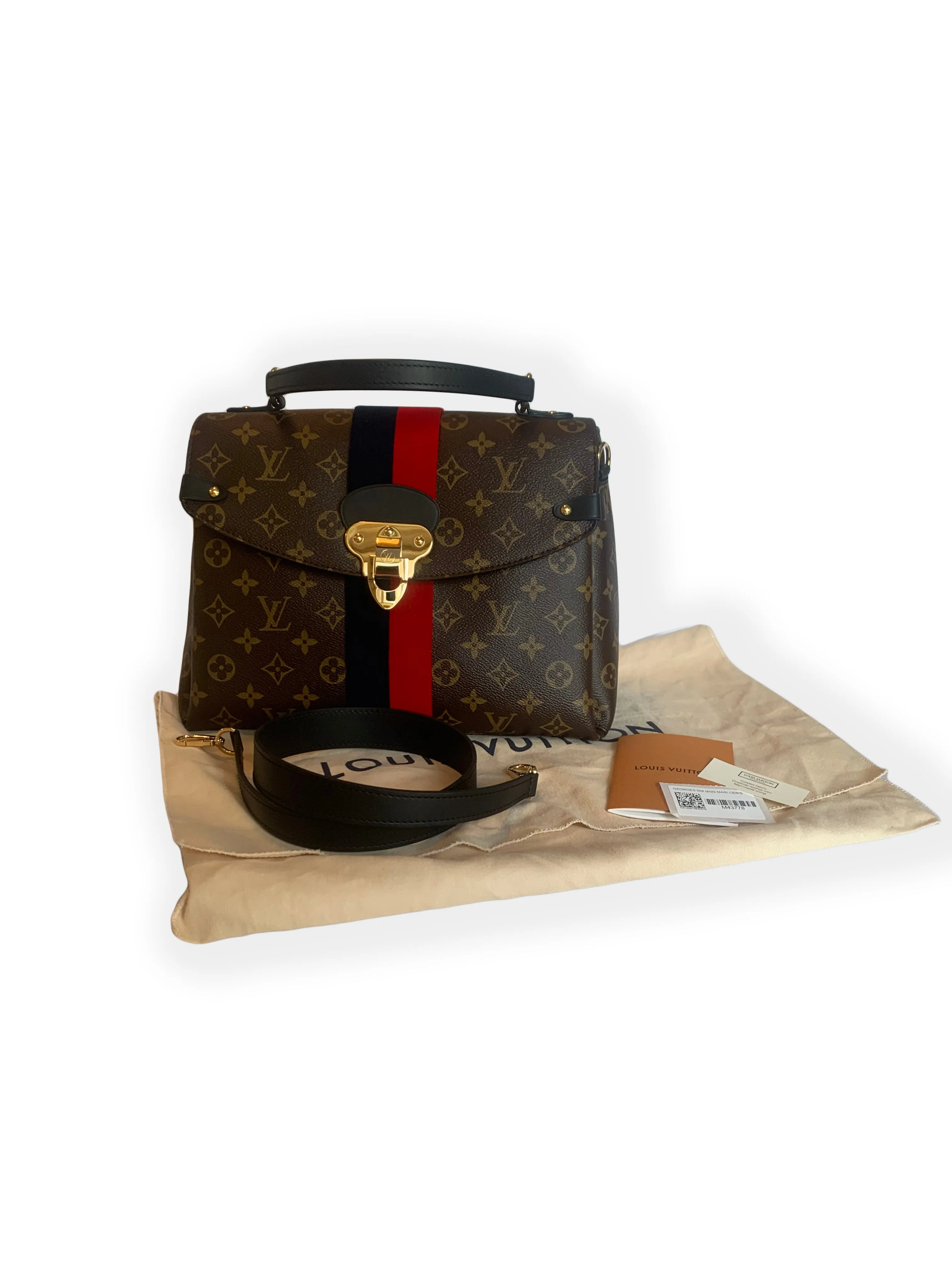 Louis Vuitton Monogram Georges MM Bag w/ Strap