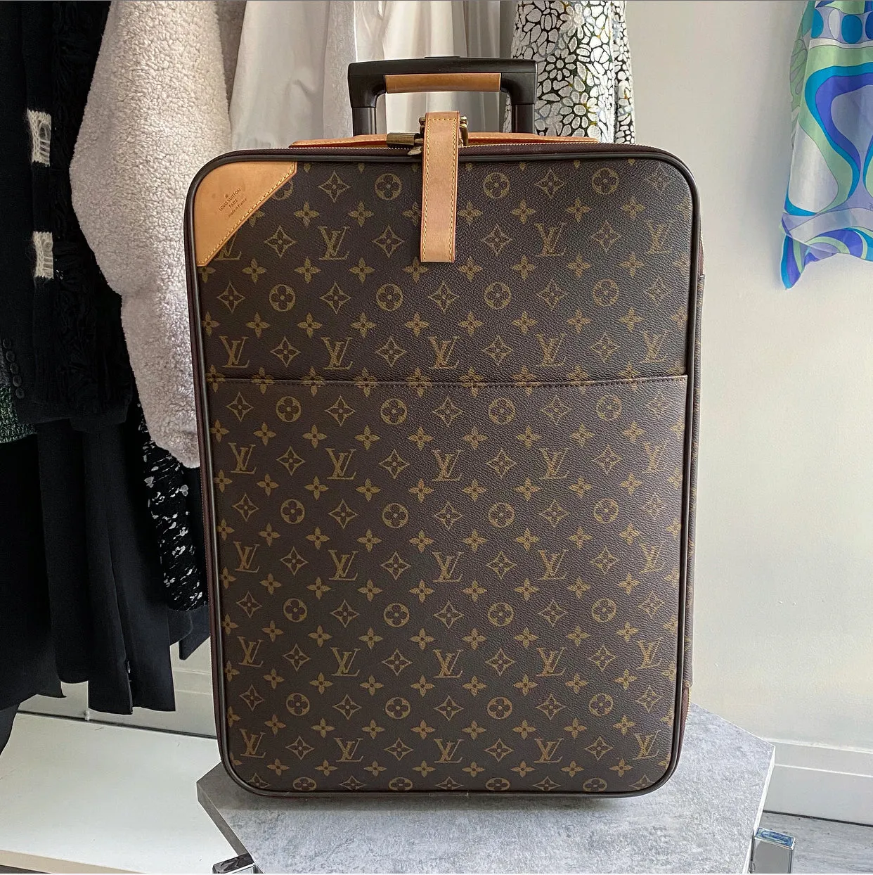 Louis Vuitton Monogram Pegase 55 Rolling Travel Luggage