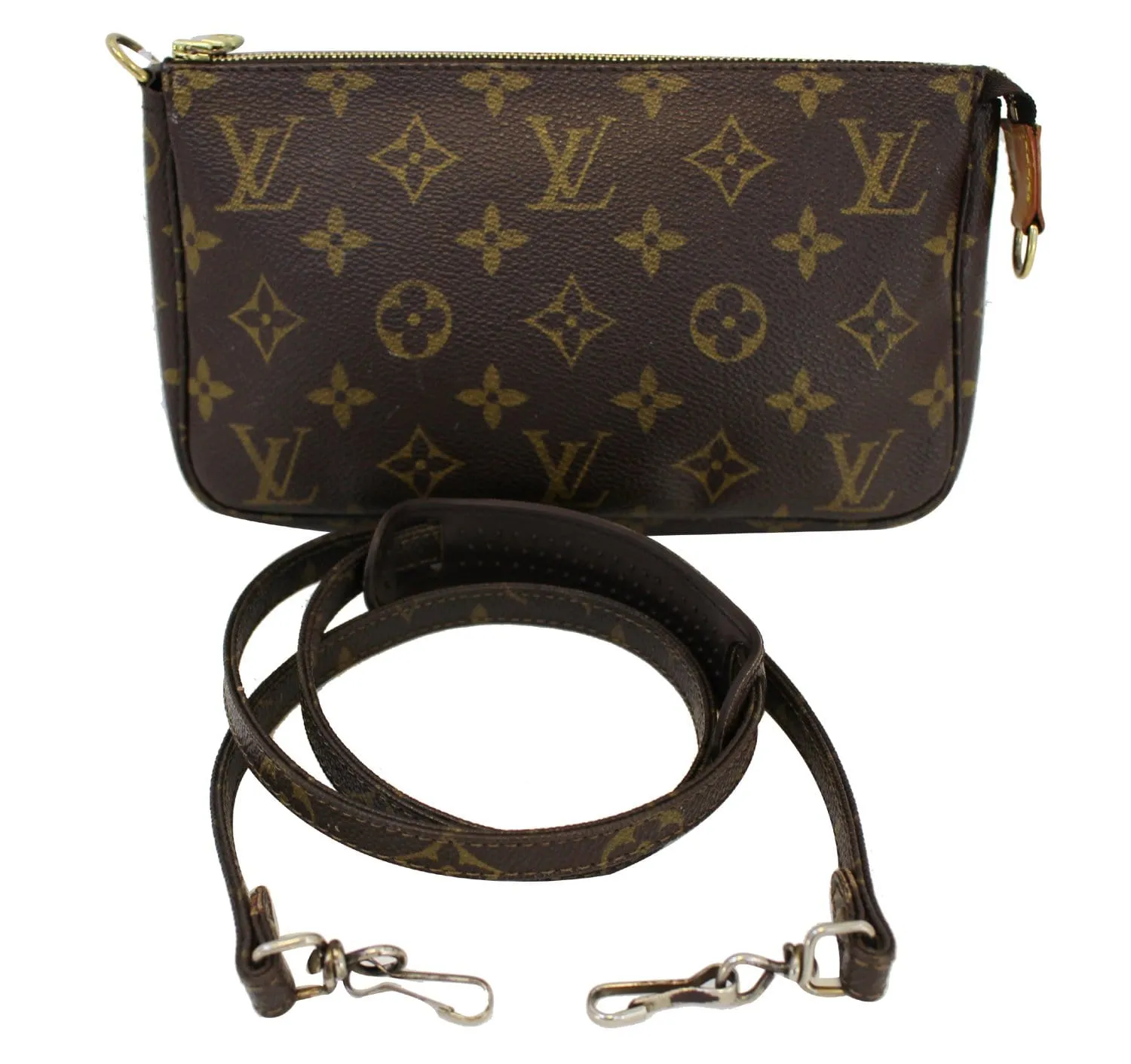 LOUIS VUITTON Monogram Pochette Accessoires Long Shoulder Pouch