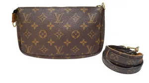 LOUIS VUITTON Monogram Pochette Accessoires Long Shoulder Pouch