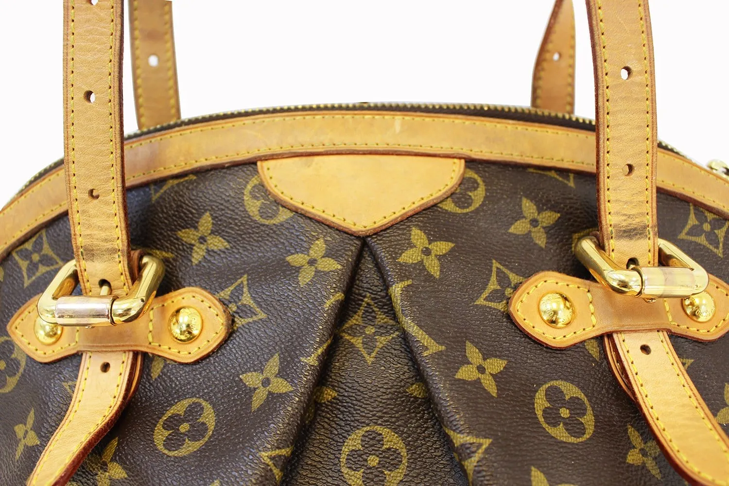 LOUIS VUITTON Monogram Tivoli GM Brown Tote Shoulder Bag