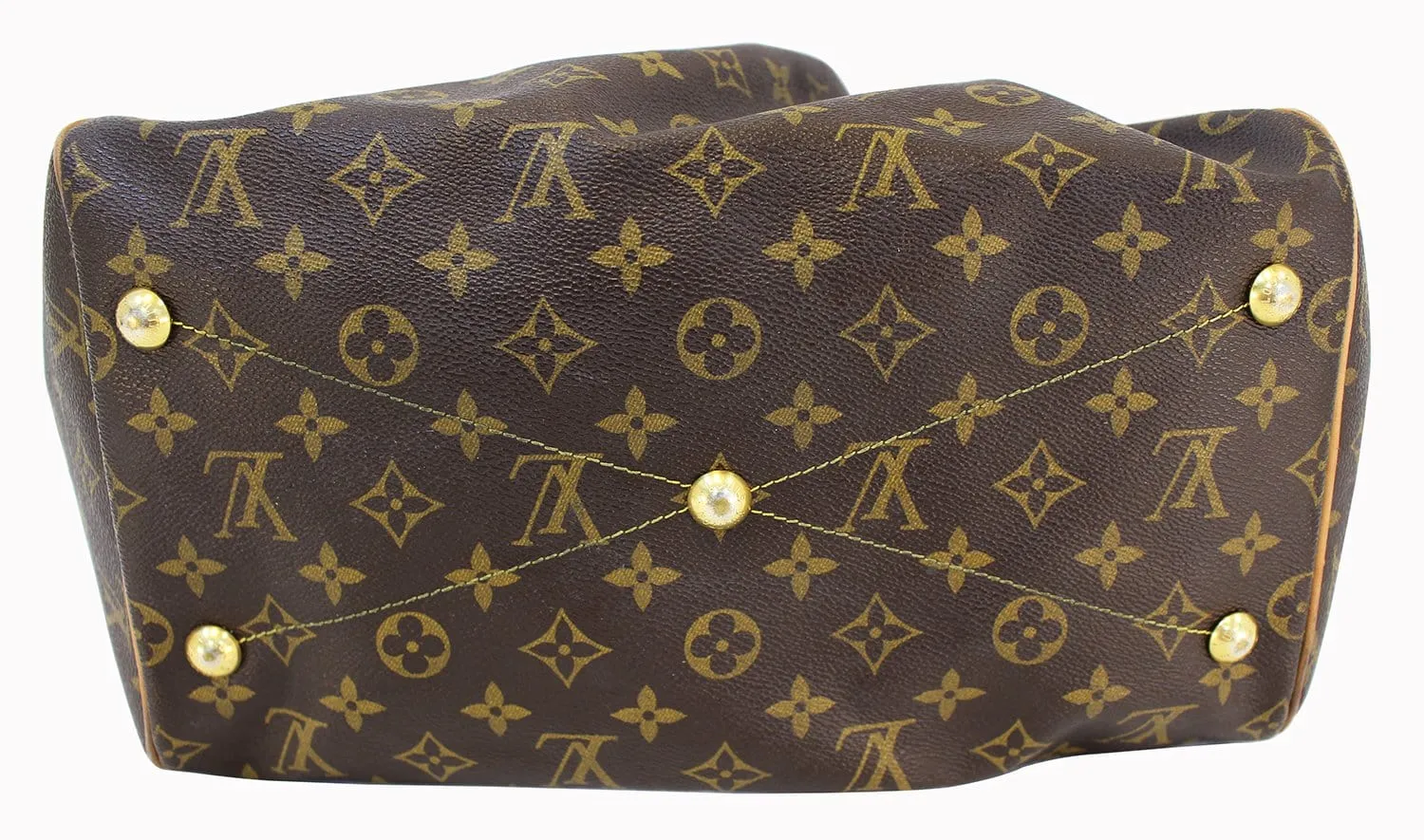 LOUIS VUITTON Monogram Tivoli GM Brown Tote Shoulder Bag