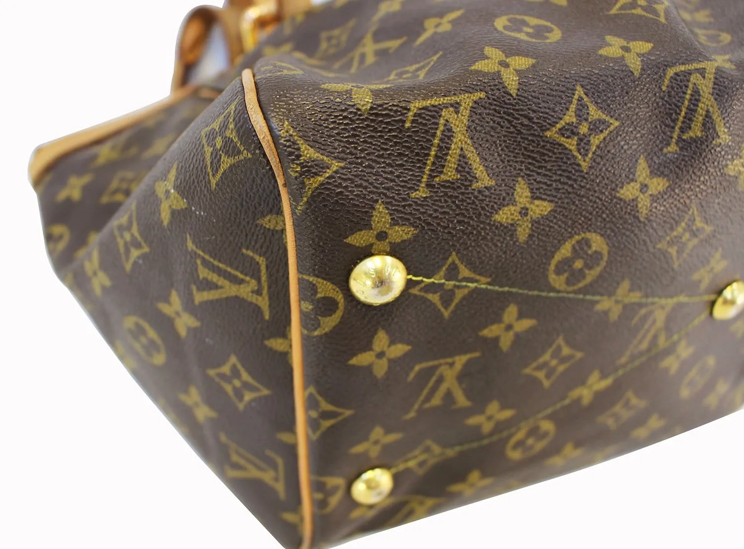 LOUIS VUITTON Monogram Tivoli GM Brown Tote Shoulder Bag