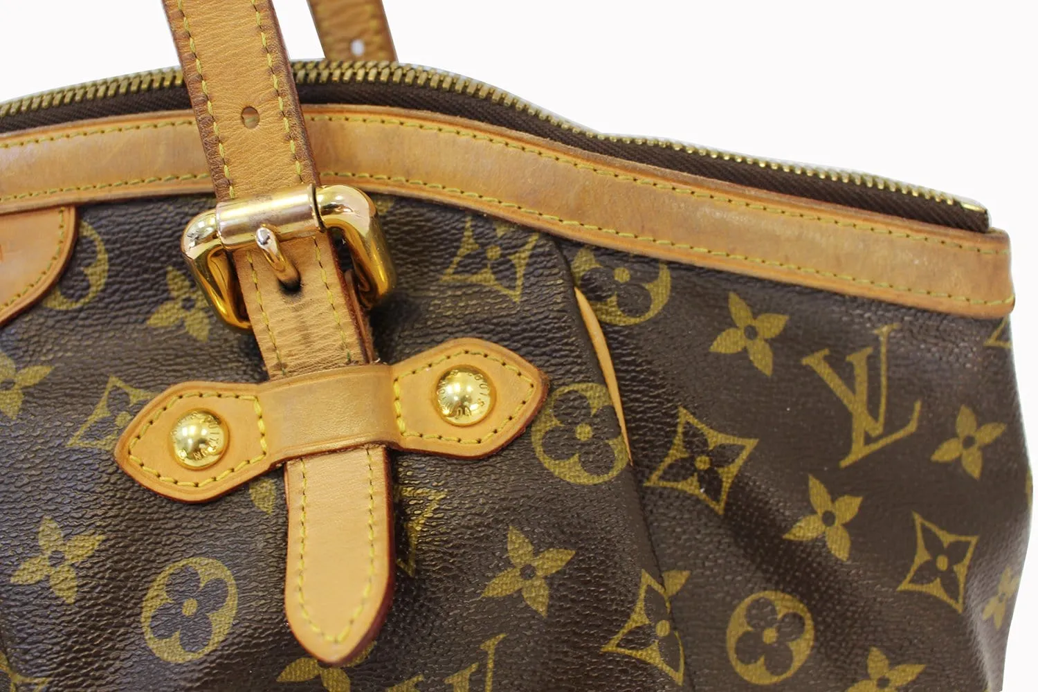 LOUIS VUITTON Monogram Tivoli GM Brown Tote Shoulder Bag
