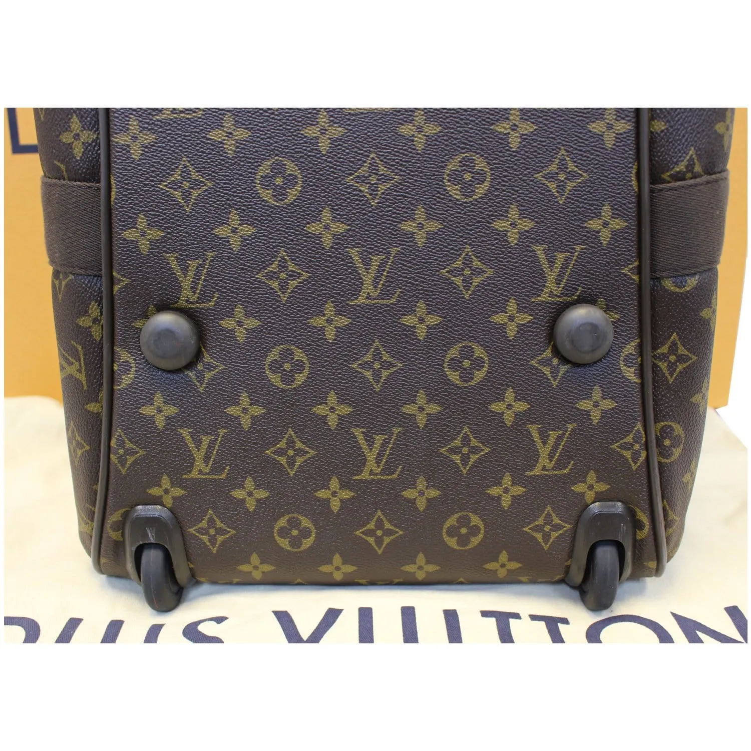 LOUIS VUITTON Neo Eole 55 Monogram Canvas Rolling Duffle Bag Brown