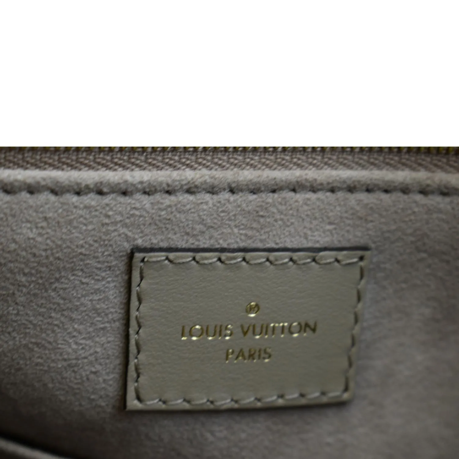 LOUIS VUITTON Onthego MM Monogram Empreinte Shoulder Bag Tourterelle  - Hot Deals