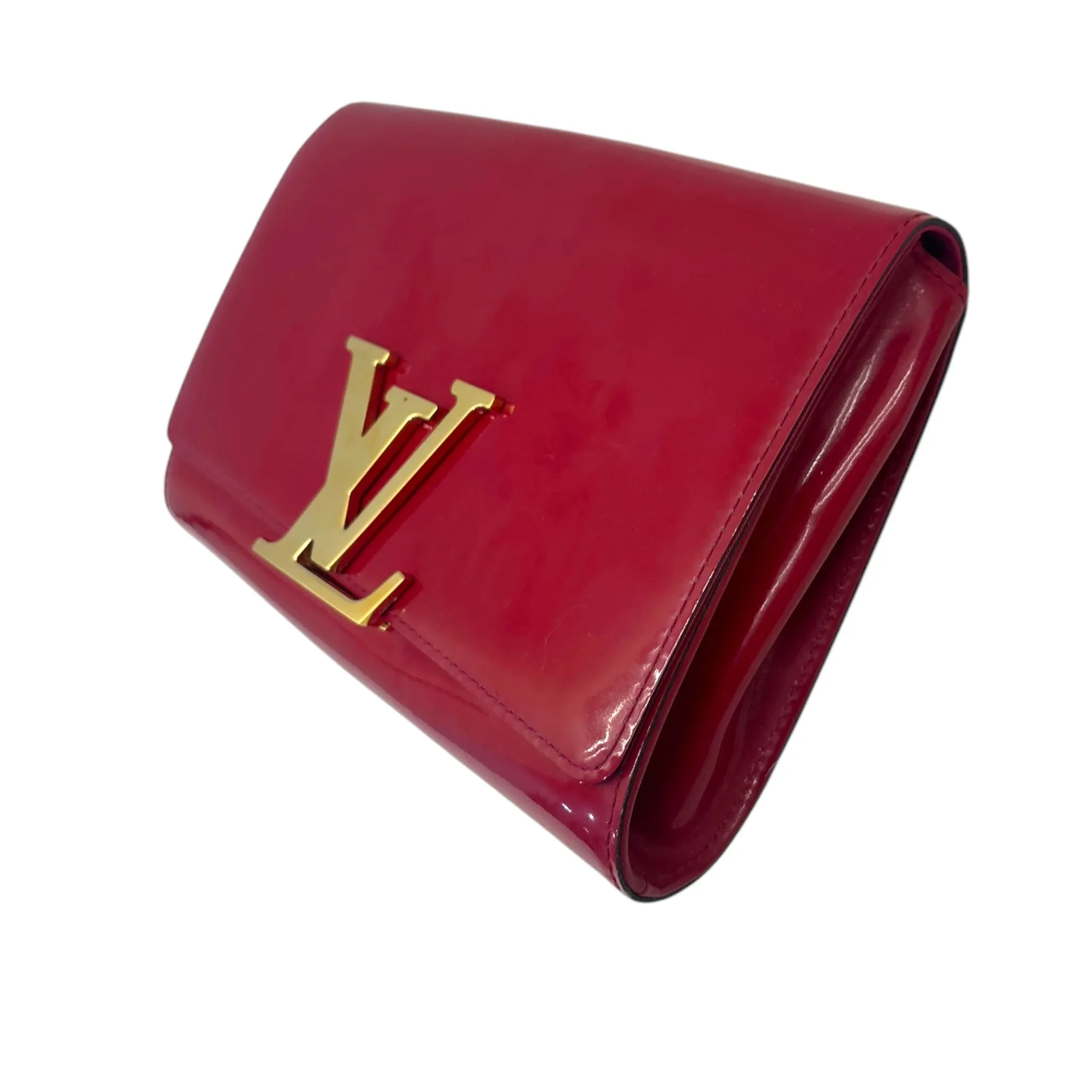 Louis Vuitton Patent Leather Louise MM Clutch