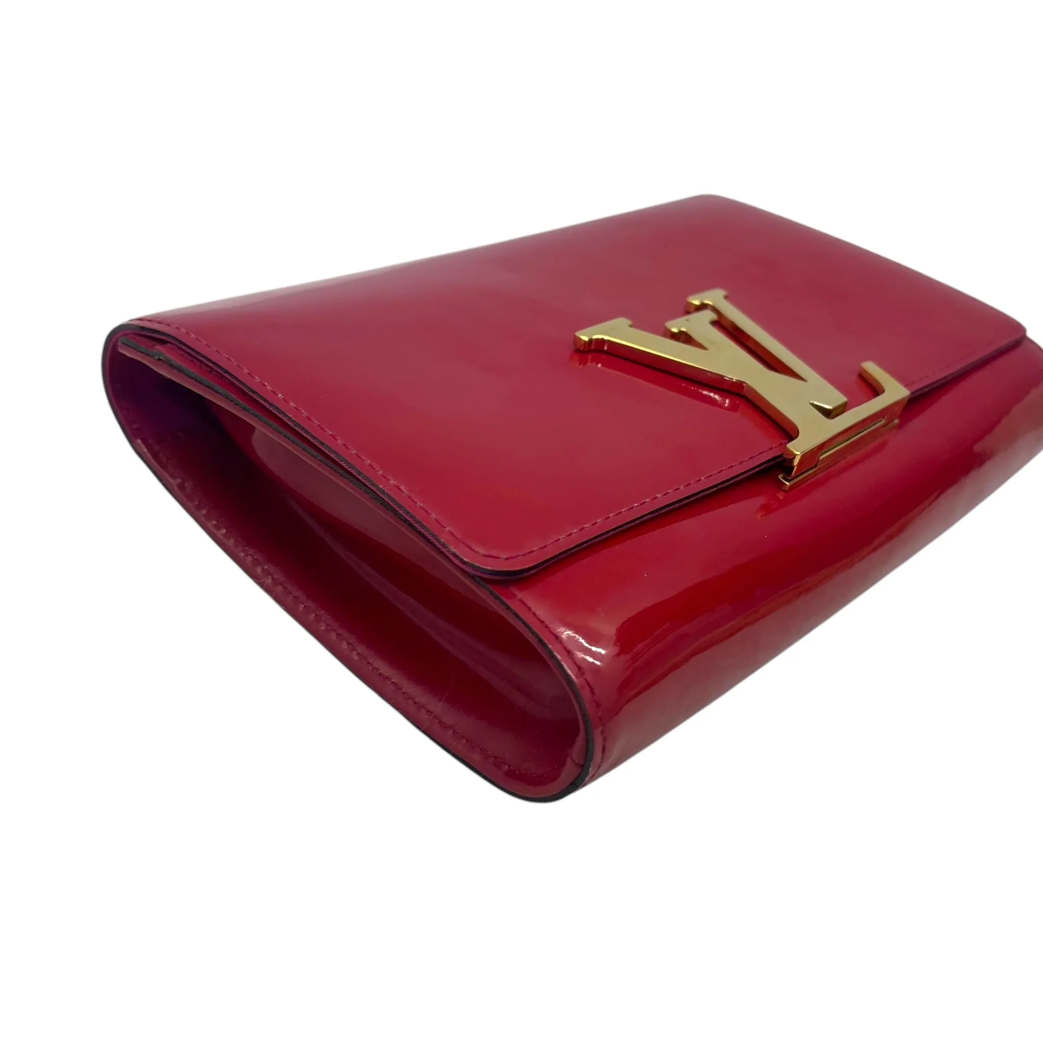 Louis Vuitton Patent Leather Louise MM Clutch