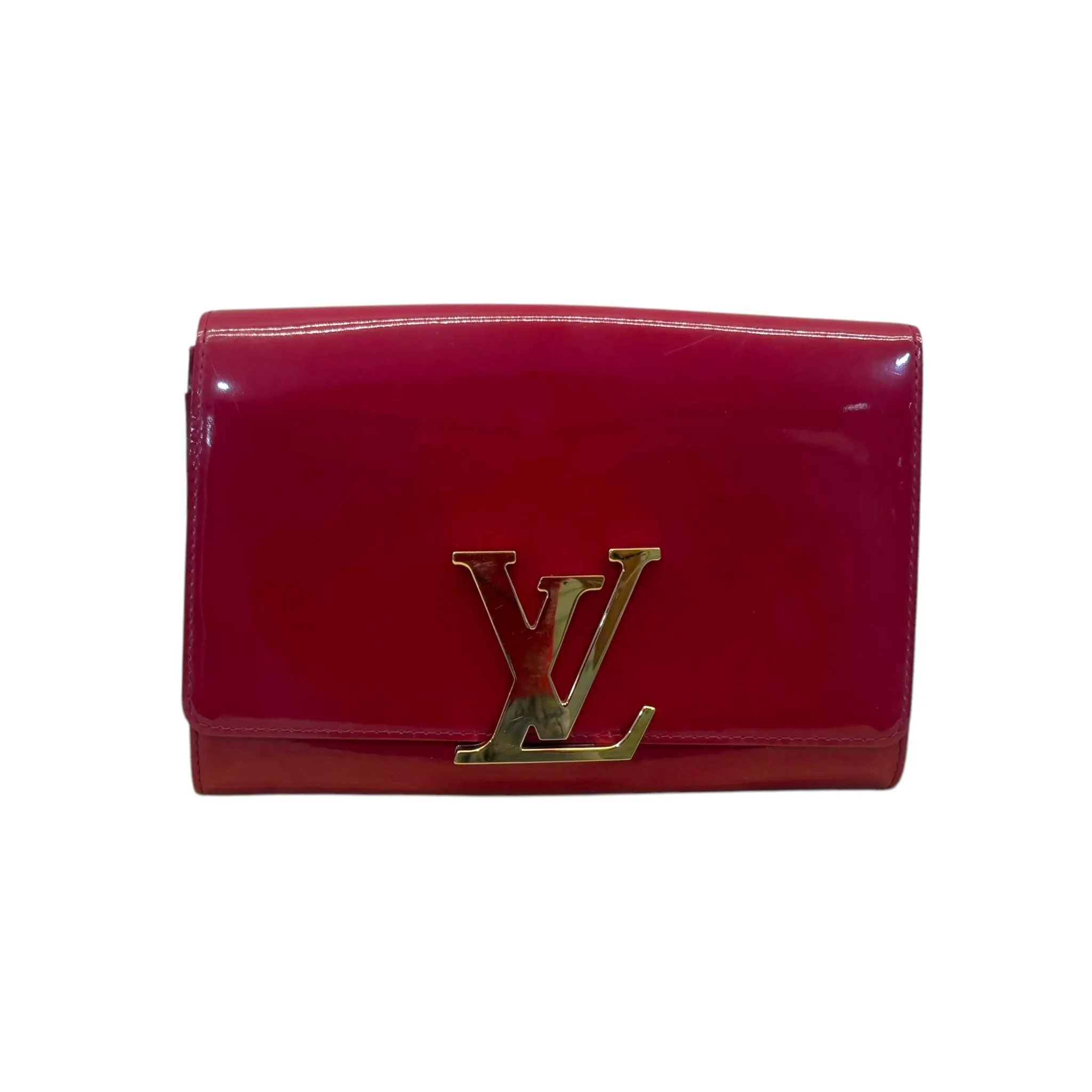 Louis Vuitton Patent Leather Louise MM Clutch
