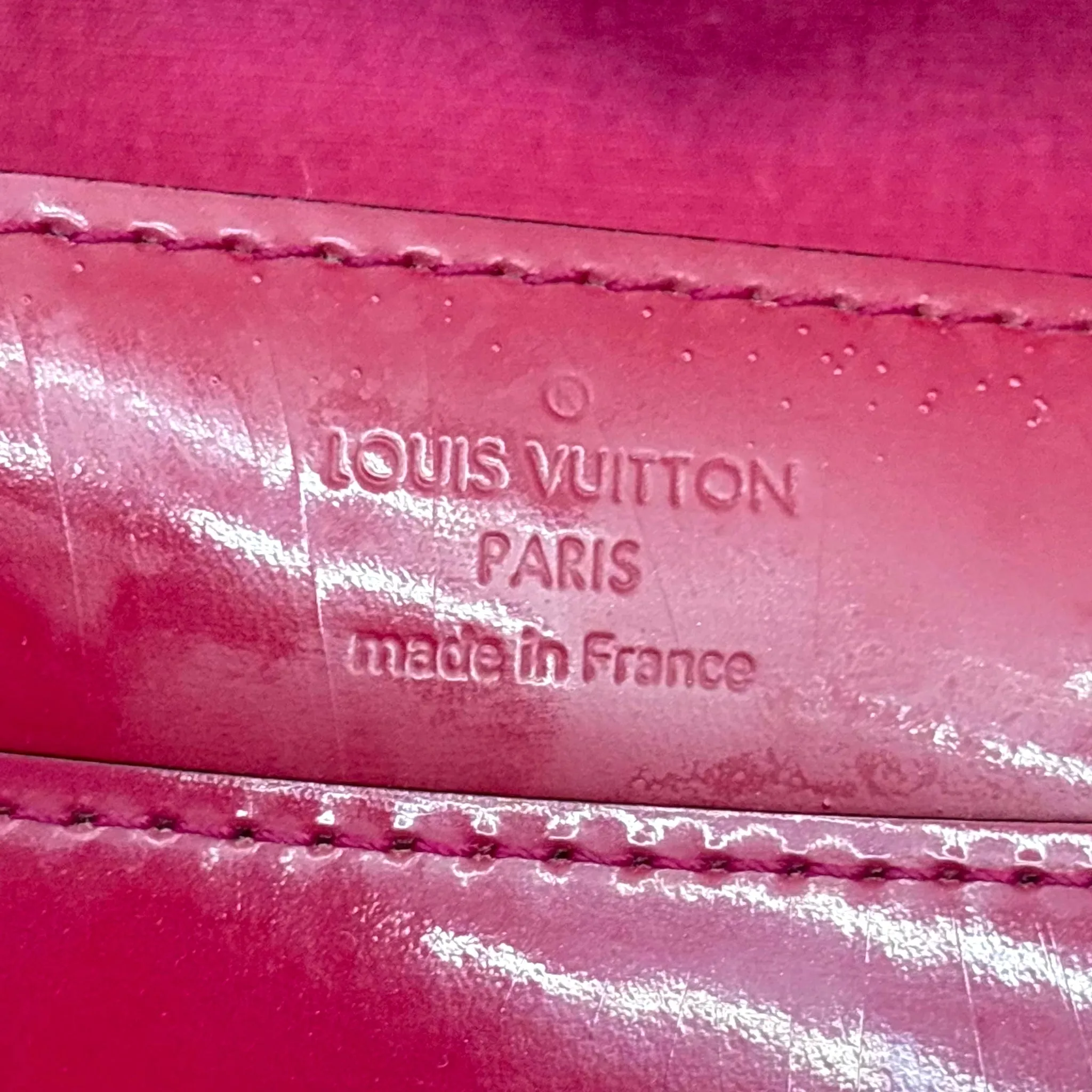 Louis Vuitton Patent Leather Louise MM Clutch
