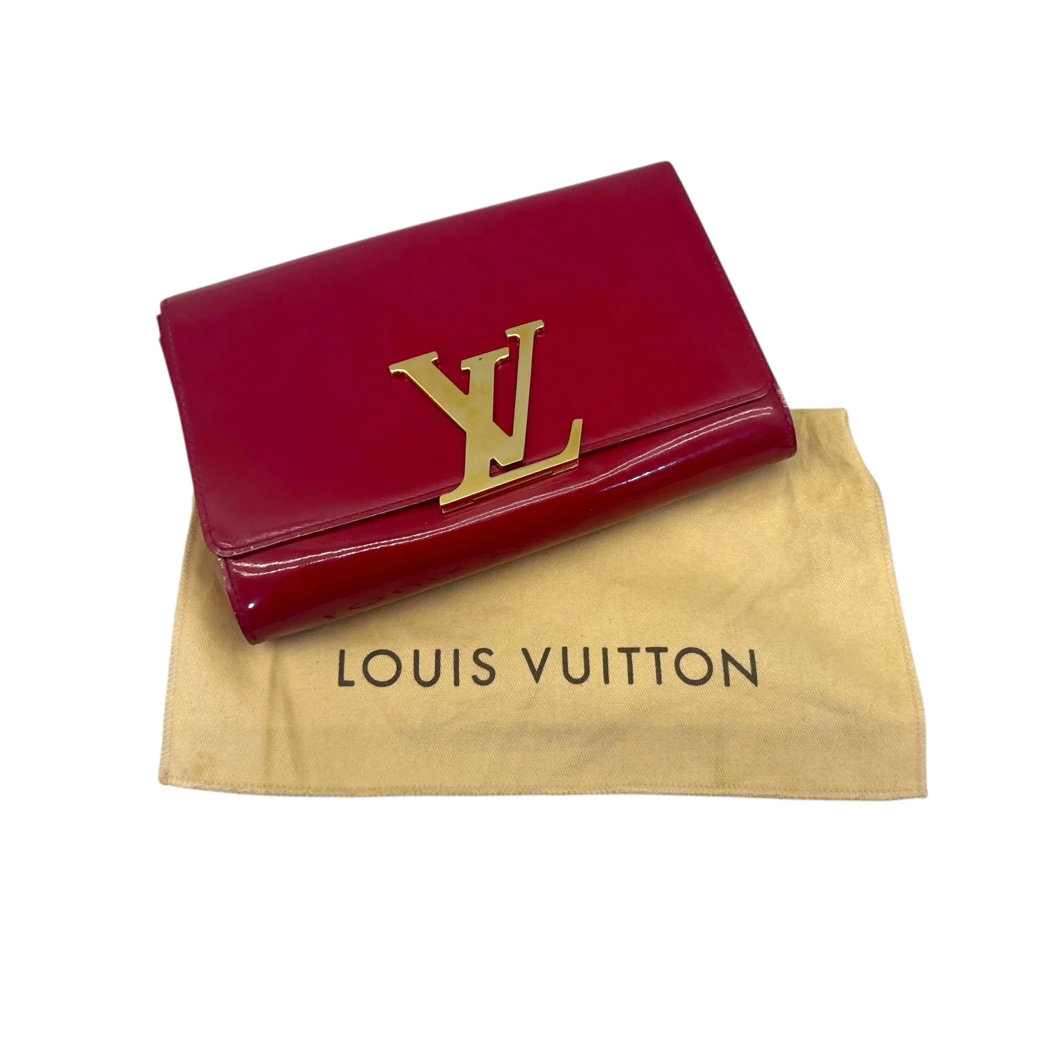 Louis Vuitton Patent Leather Louise MM Clutch