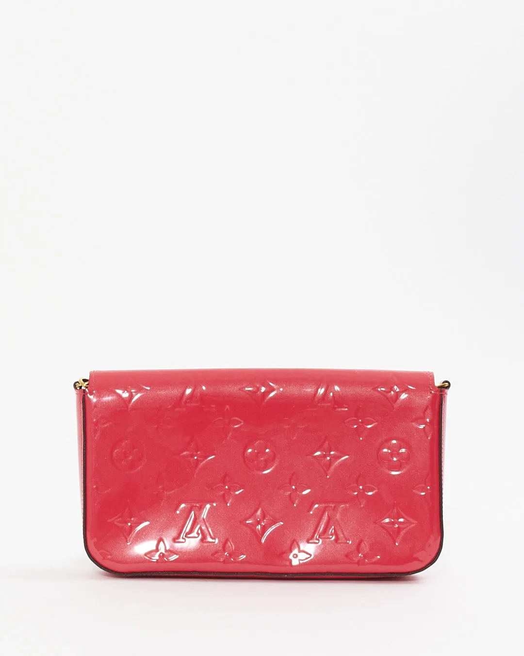 Louis Vuitton Pink Monogram Vernis Felicie Wallet On Chain Bag