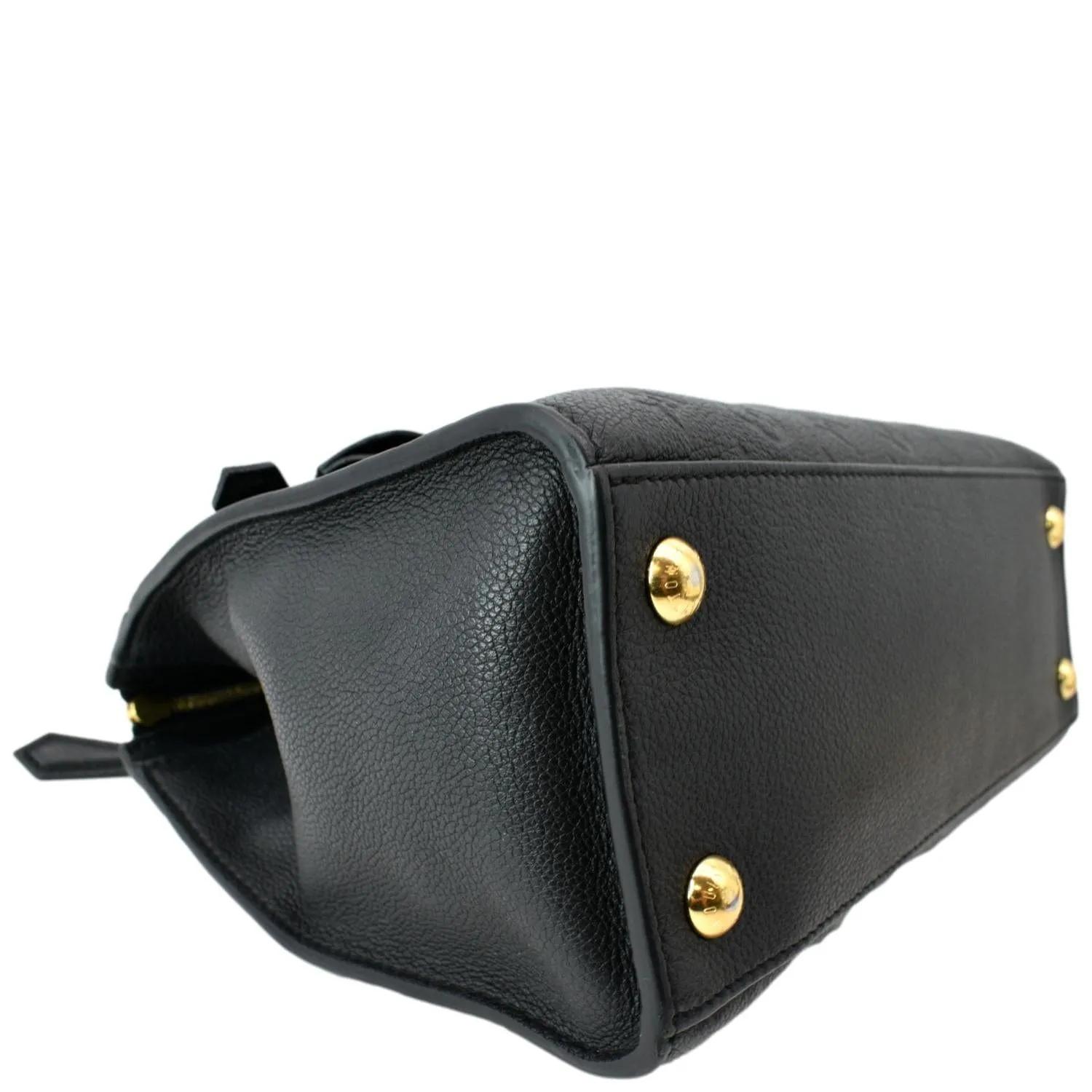 LOUIS VUITTON Pont Neuf MM Monogram Empreinte Leather Shoulder Bag Black