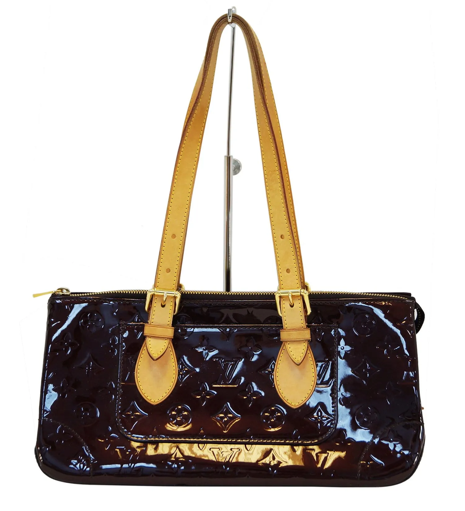 LOUIS VUITTON Rosewood Amarante Monogram Vernis Shoulder Bag