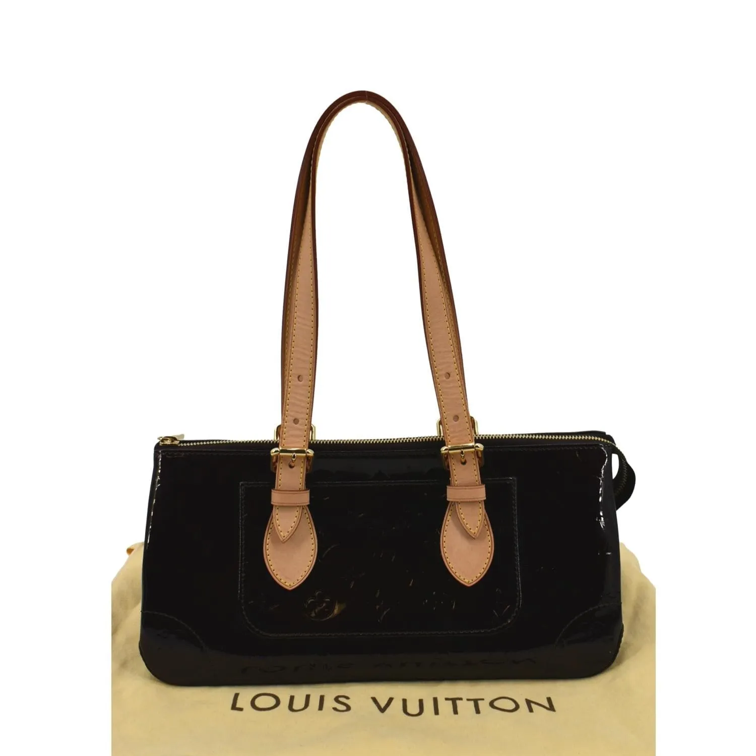 LOUIS VUITTON Rosewood Monogram Vernis Shoulder Bag Amarante