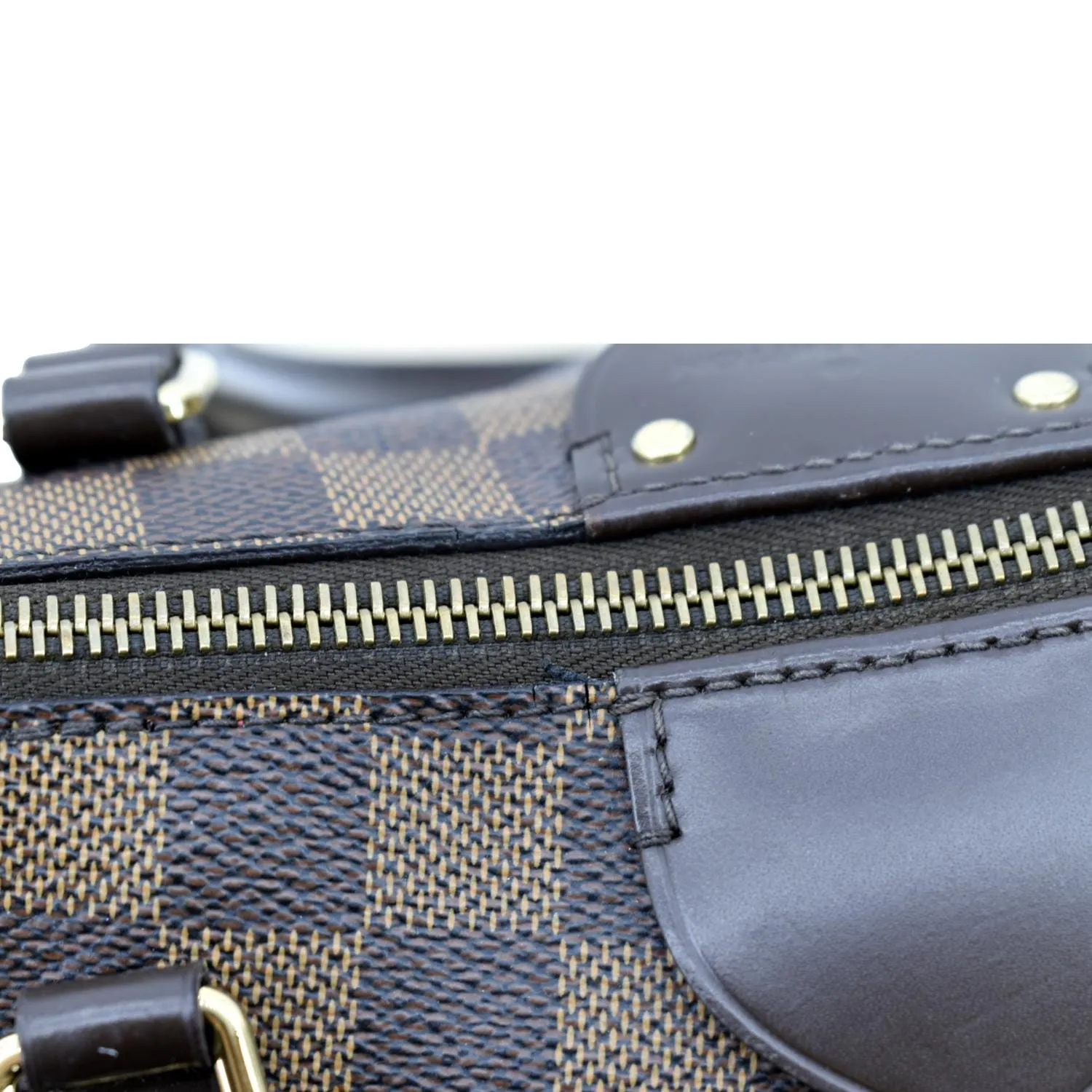 LOUIS VUITTON Siena GM Damier Ebene Shoulder Bag Brown
