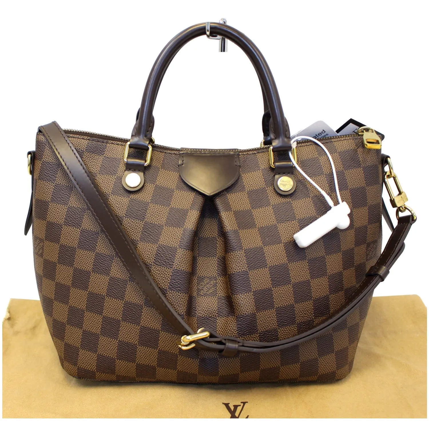 LOUIS VUITTON Siena PM Damier Ebene Shoulder Handbag